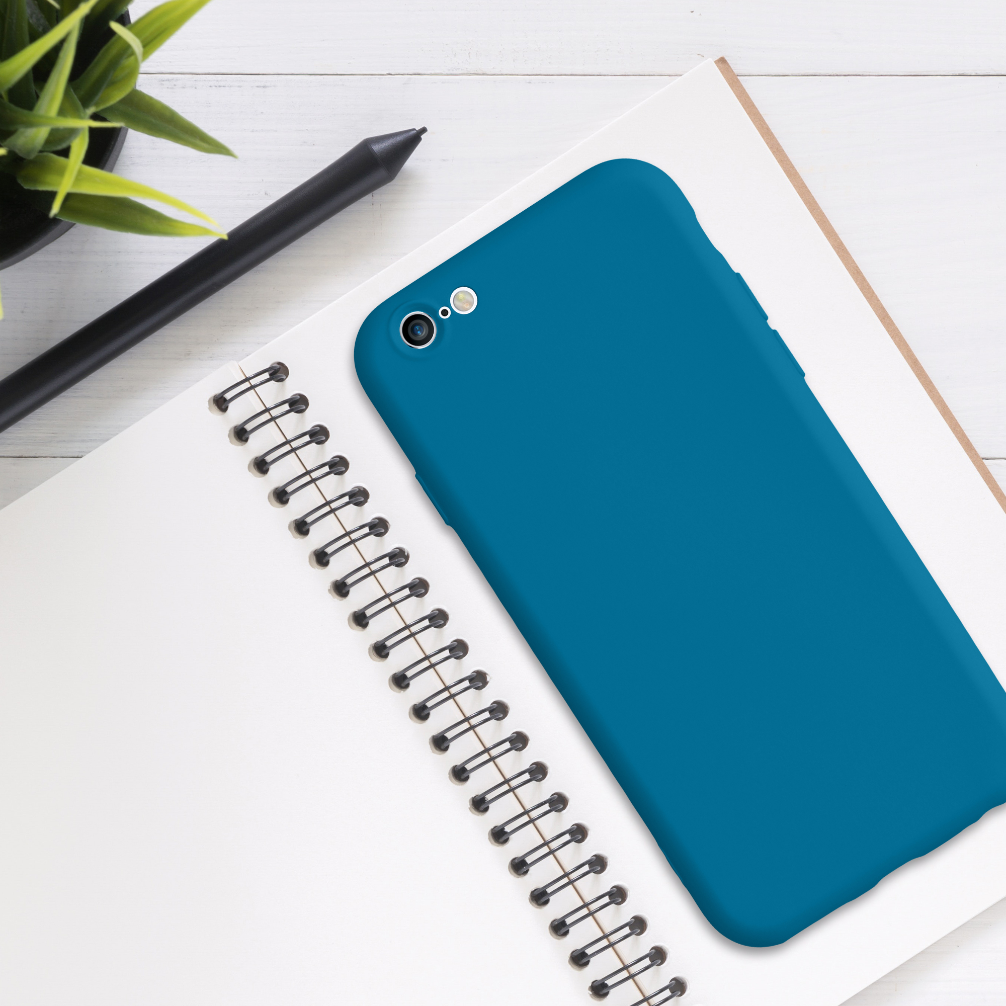 Silikonový kryt kwmobile pro Apple iPhone 6 / 6S - modrá