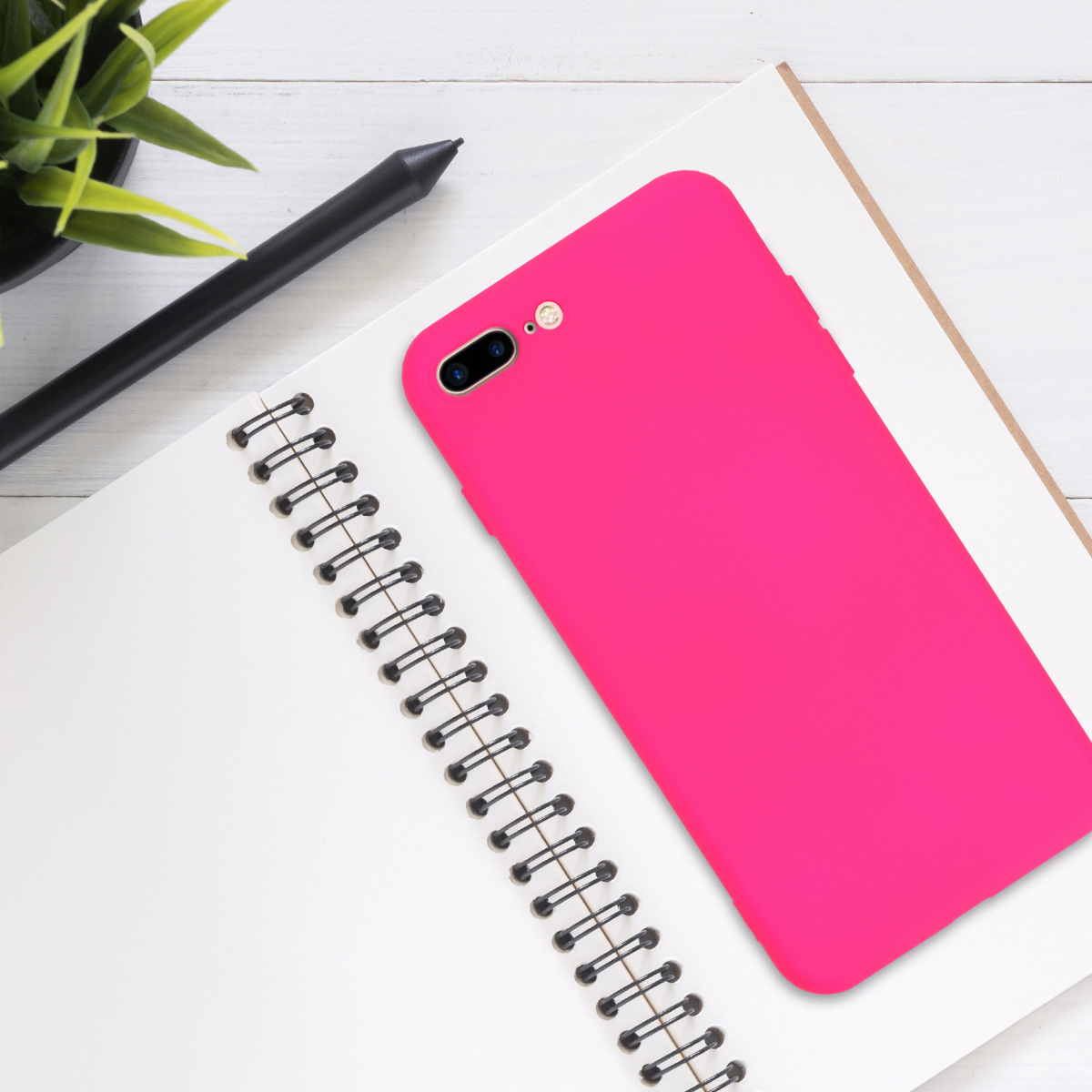 Silikonový kryt kwmobile pro Apple iPhone 7 Plus / iPhone 8 Plus - růžová