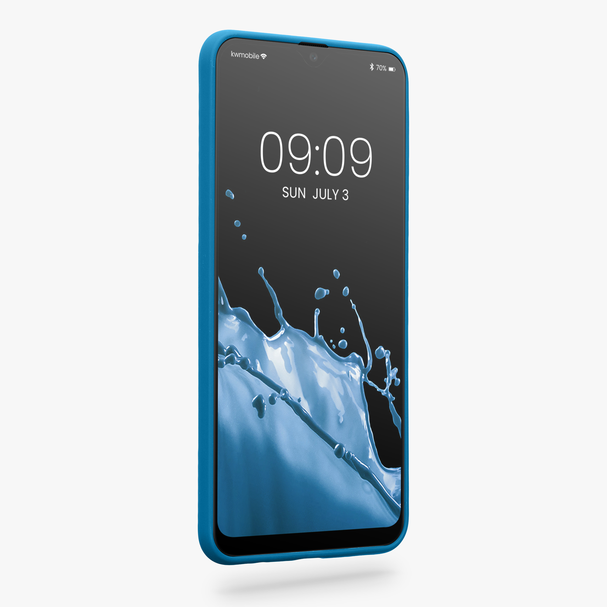 Kryt na mobil Samsung Galaxy A30s kwmobile TPU Karibská modrá