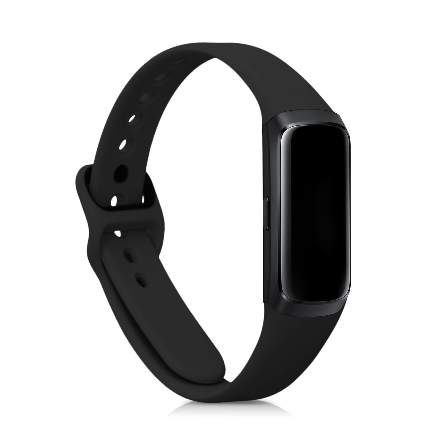 Silikonový řemínek na chytré hodinky Samsung Galaxy Fit (SM-R370) kwmobile 2 ks matně černý