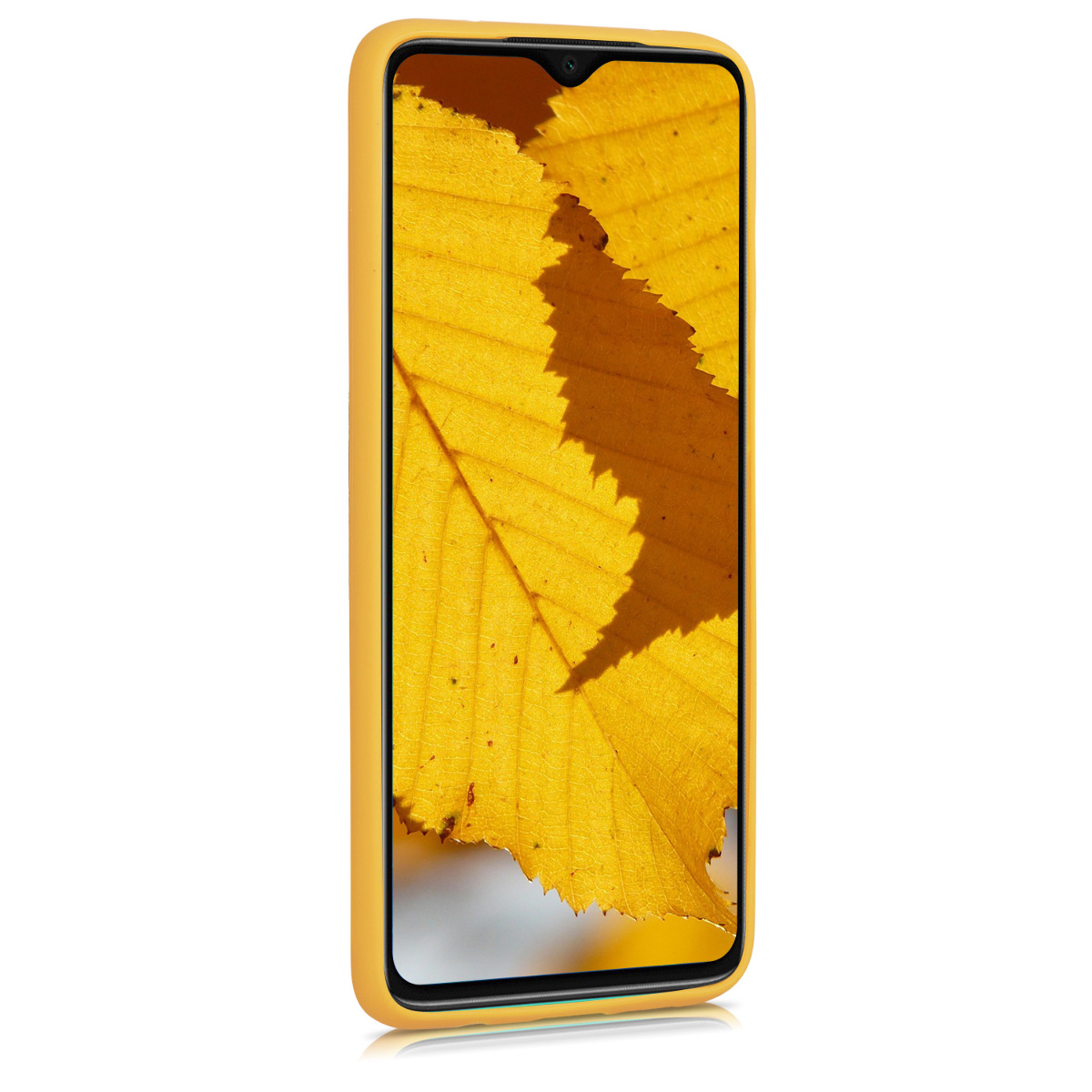 TPU kryt pro Xiaomi Redmi Note 8 Pro, nárazuvzdorný, pro bezdrátové nabíjení kwmobile ‑ medově žlutá