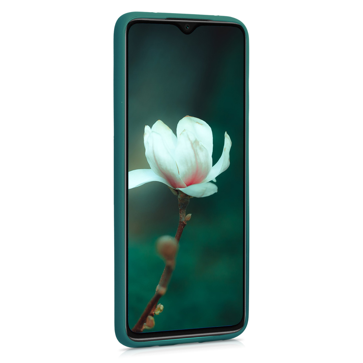 TPU kryt kwmobile pro Xiaomi Redmi Note 8 Pro - matná petrolejová