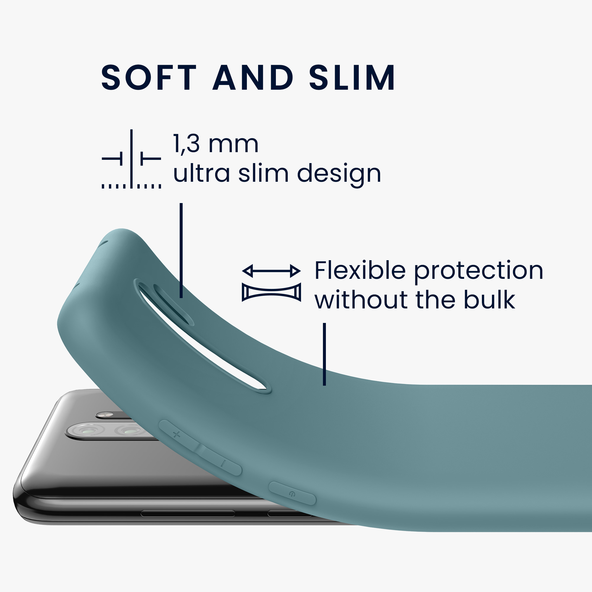 TPU kryt kwmobile pro Xiaomi Redmi Note 8 Pro - šedobéžová
