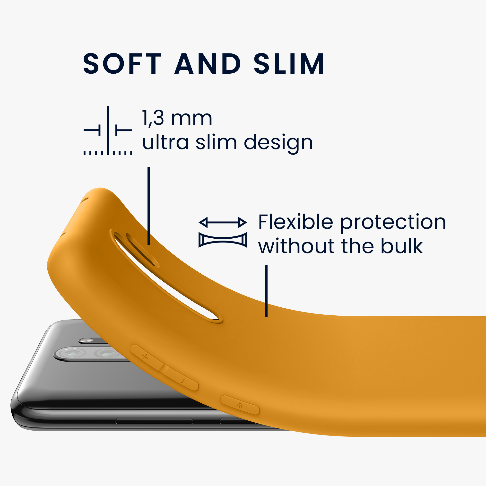TPU kryt kwmobile pro Xiaomi Redmi Note 8 Pro - mango