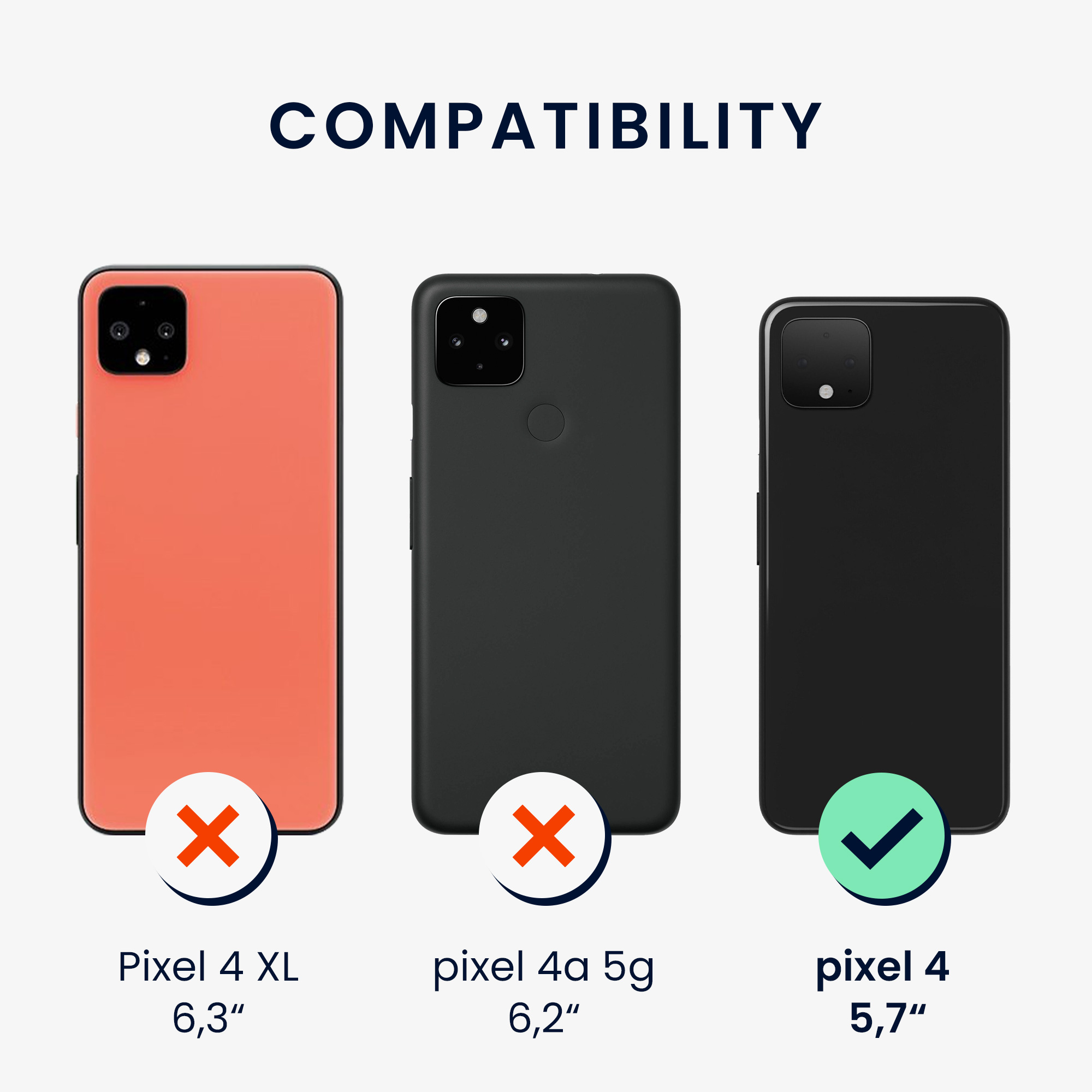 Zadní kryt kwmobile pro Google Pixel 4 - arktická noc