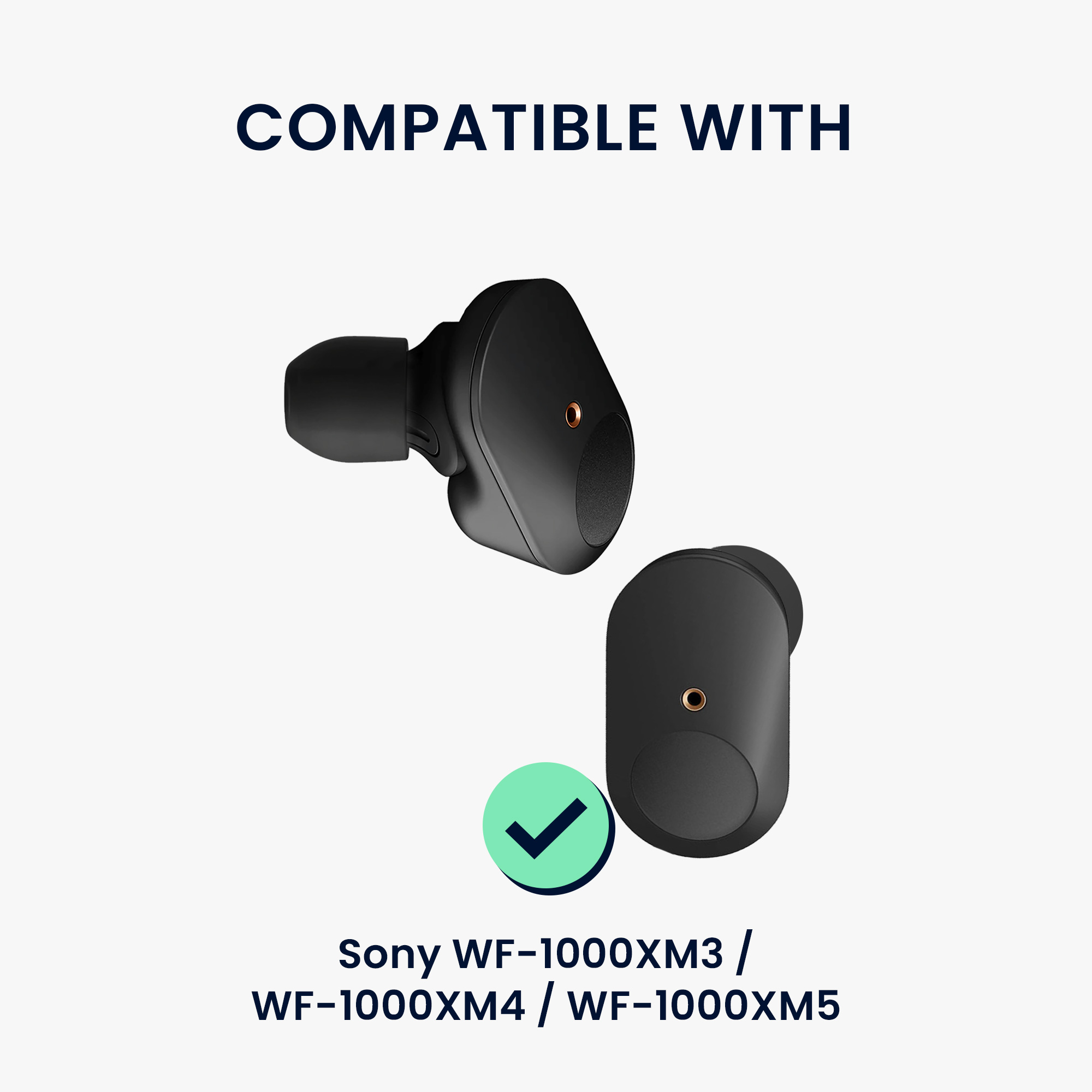 Náhradní špunty kwmobile pro Sony WF-1000XM3 / WF-1000XM4 / WF-1000XM5, 4 velikosti, červená, 14 ks