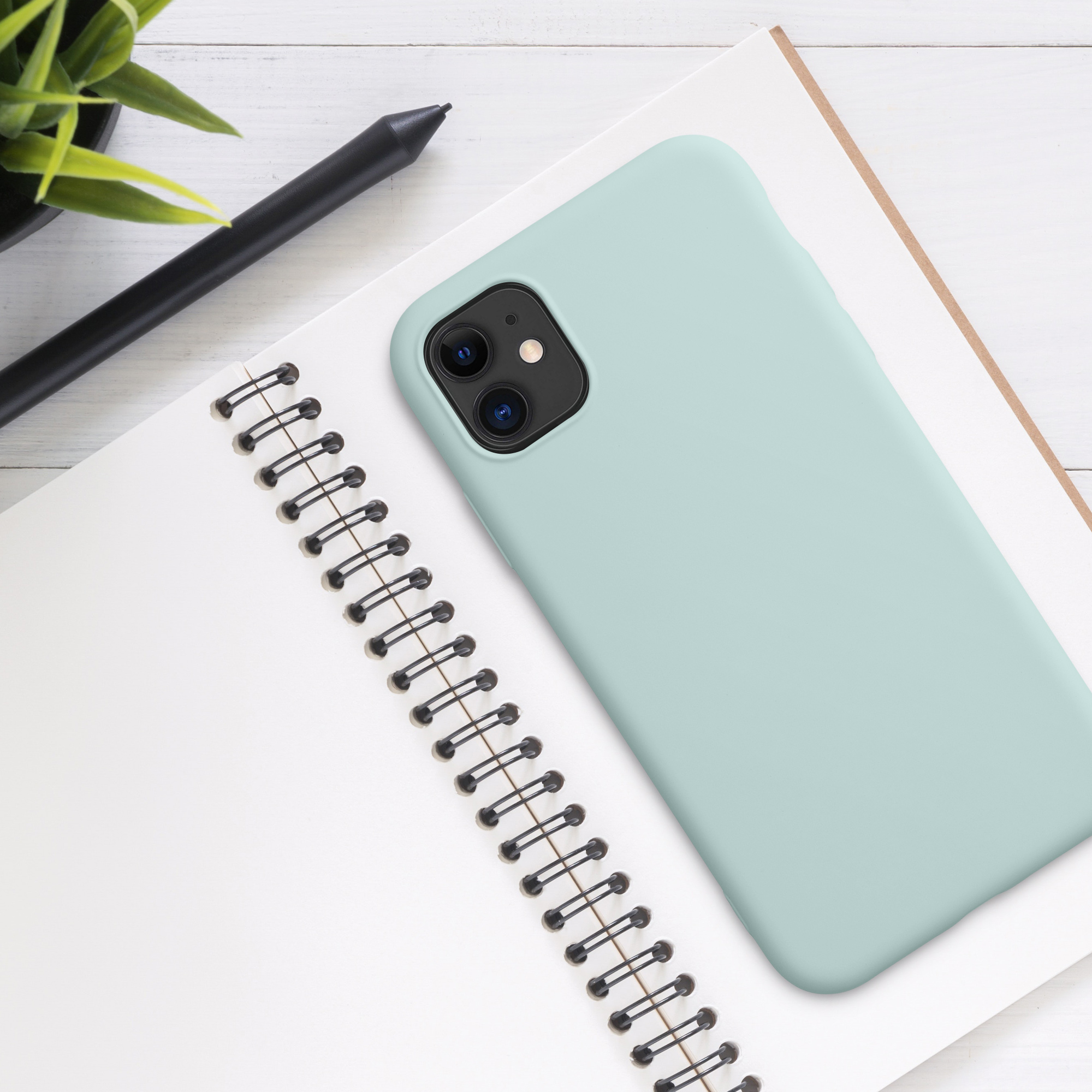 Kryt na mobil kwmobile iPhone 11 Case - mintová