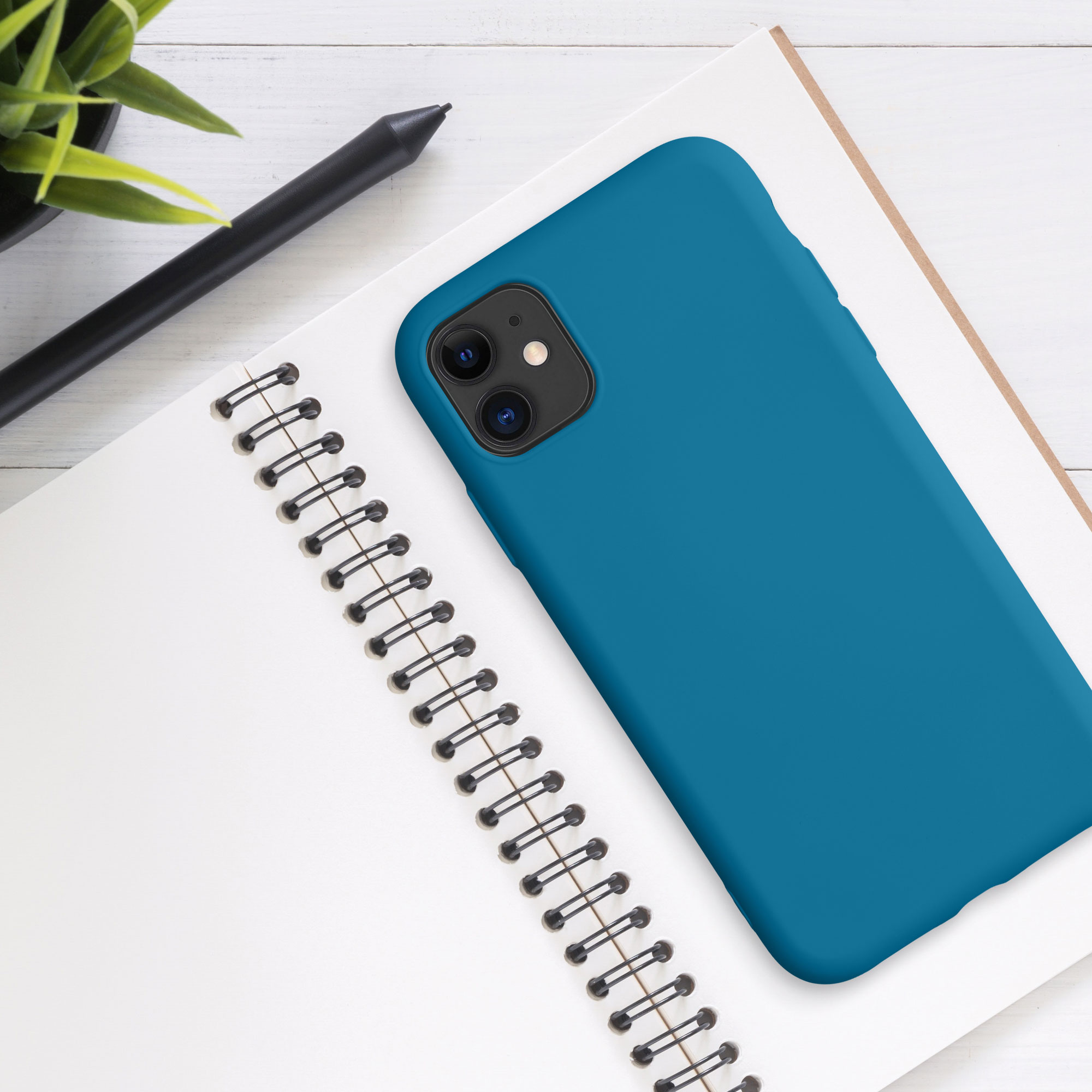 Kryt na mobil kwmobile iPhone 11 Case - karibská modrá