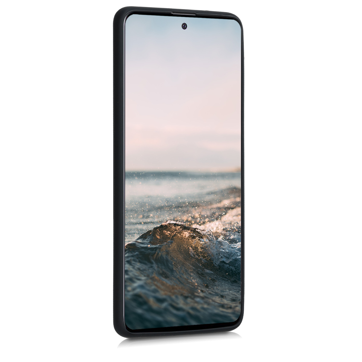 Kryt na mobil Samsung Galaxy A51 kwmobile motiv Don't Touch My Phone - Don't Touch My Phone - bílá / černá