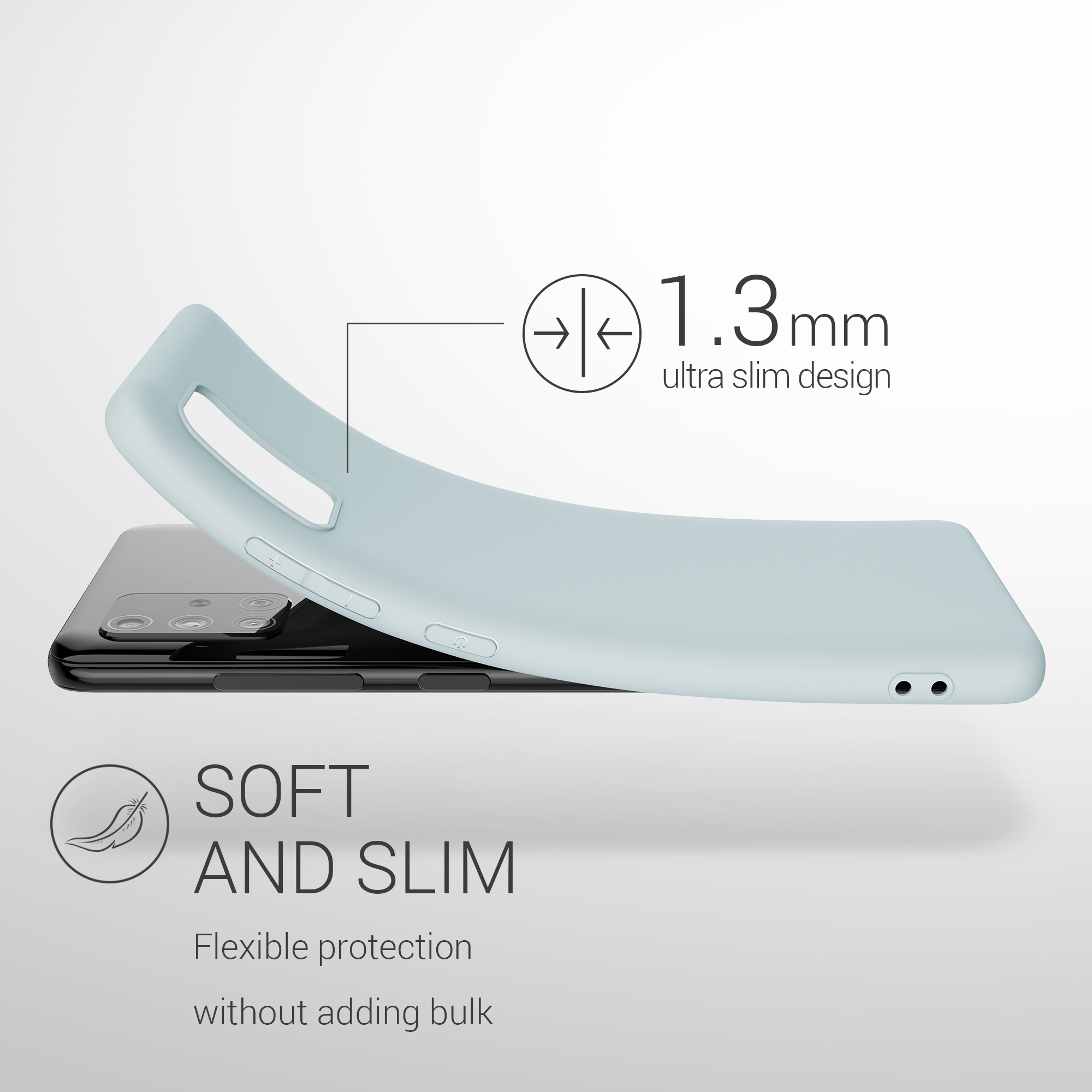 Kryt na mobil Samsung Galaxy A51 kwmobile TPU Chladná mátová
