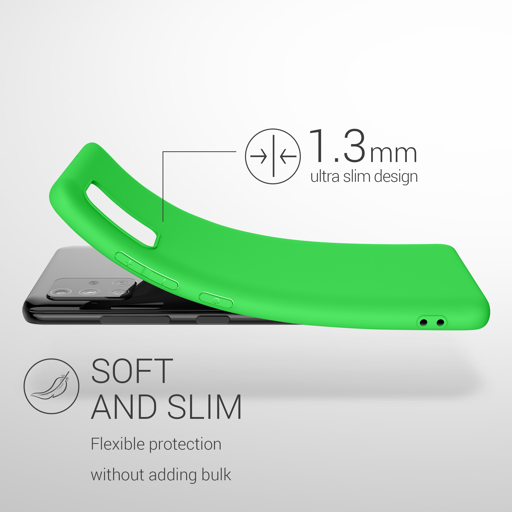 Kryt na mobil Samsung Galaxy A51 kwmobile TPU Neonová zelená
