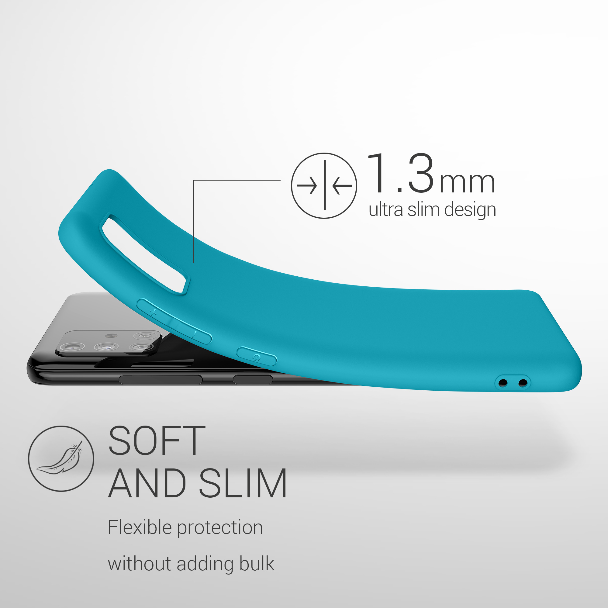 Kryt na mobil Samsung Galaxy A51 kwmobile TPU Chladný ledovec