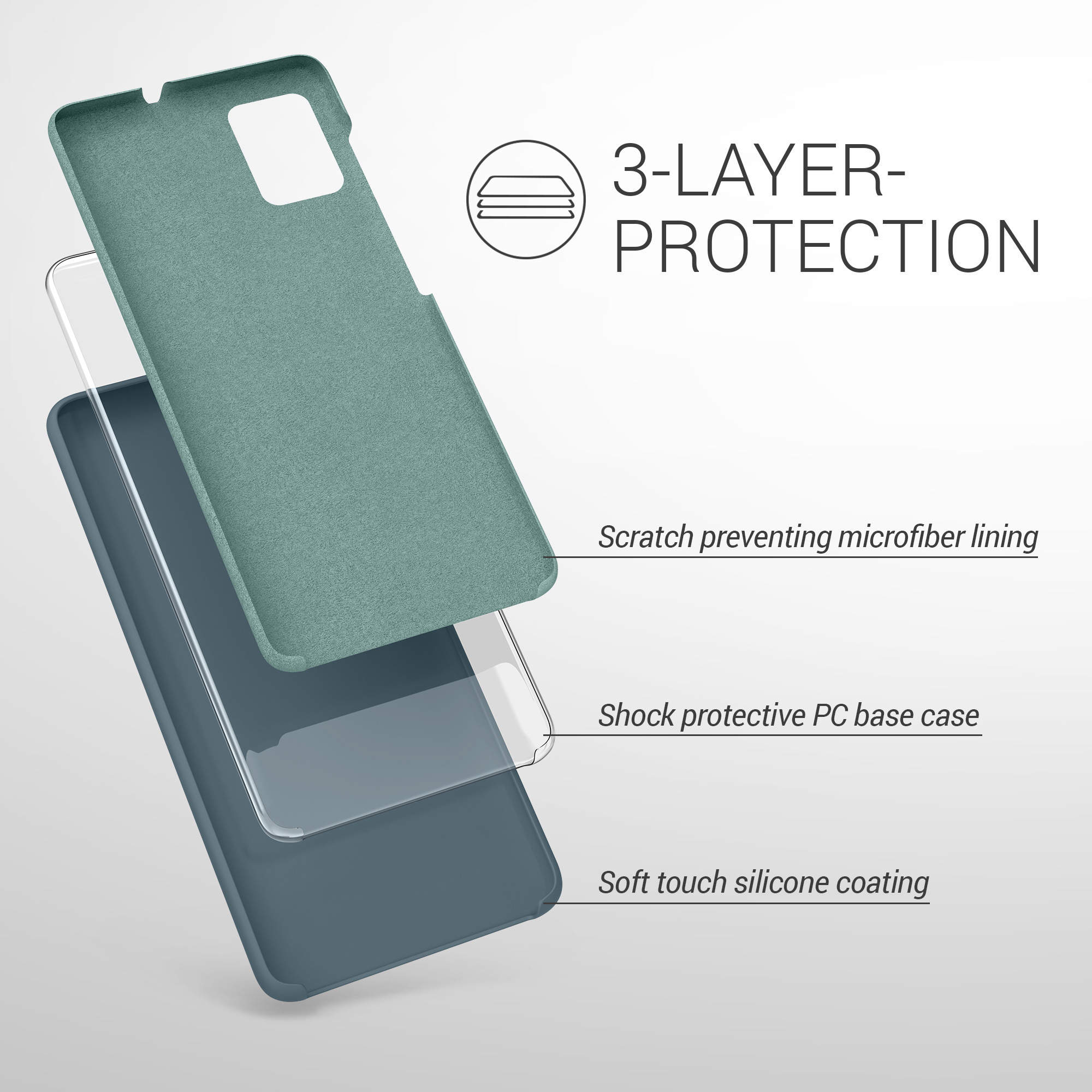 Kryt na mobil Samsung Galaxy A51 kwmobile TPU Tmavě břidlicová
