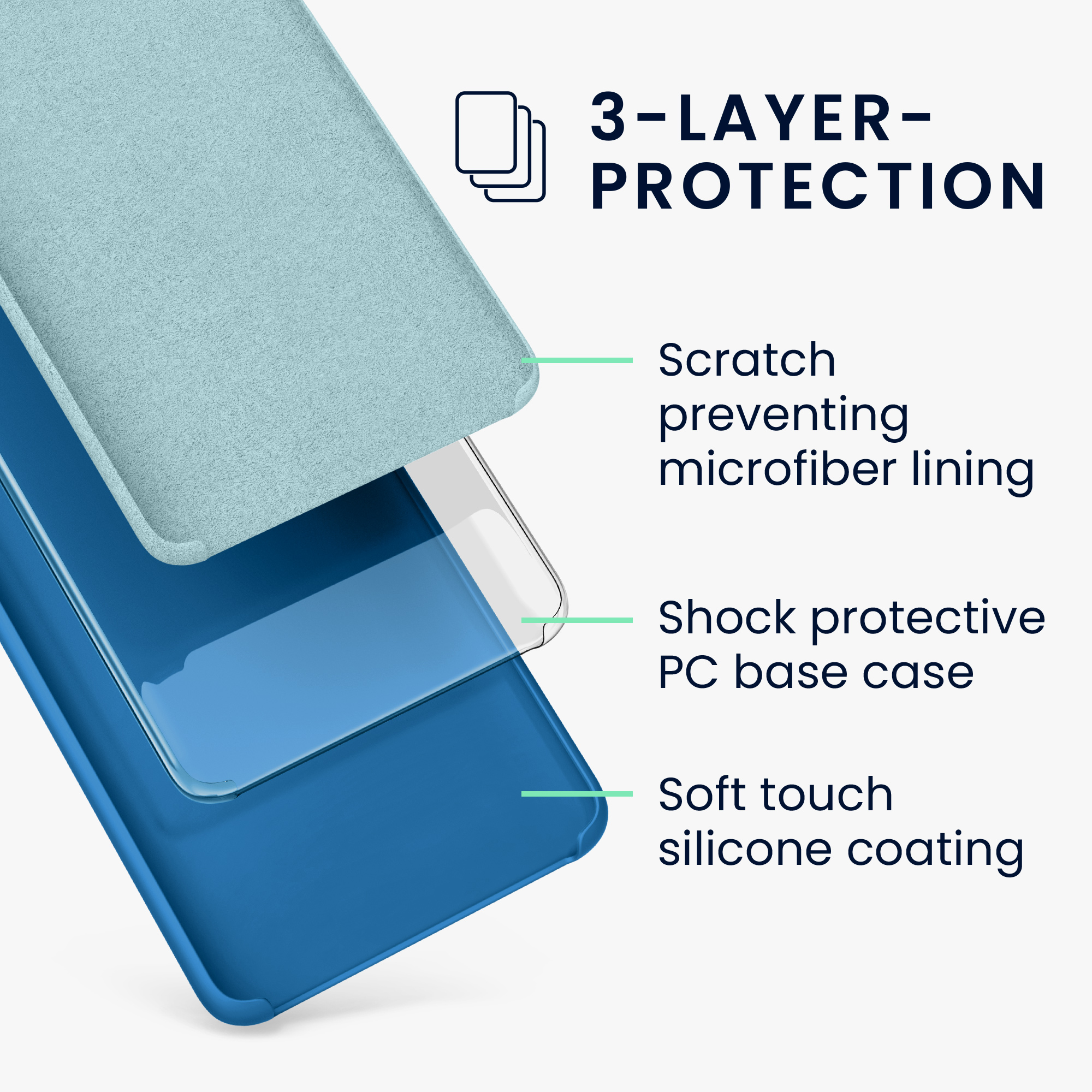 Kryt na mobil Samsung Galaxy A51 kwmobile TPU Modrý útes