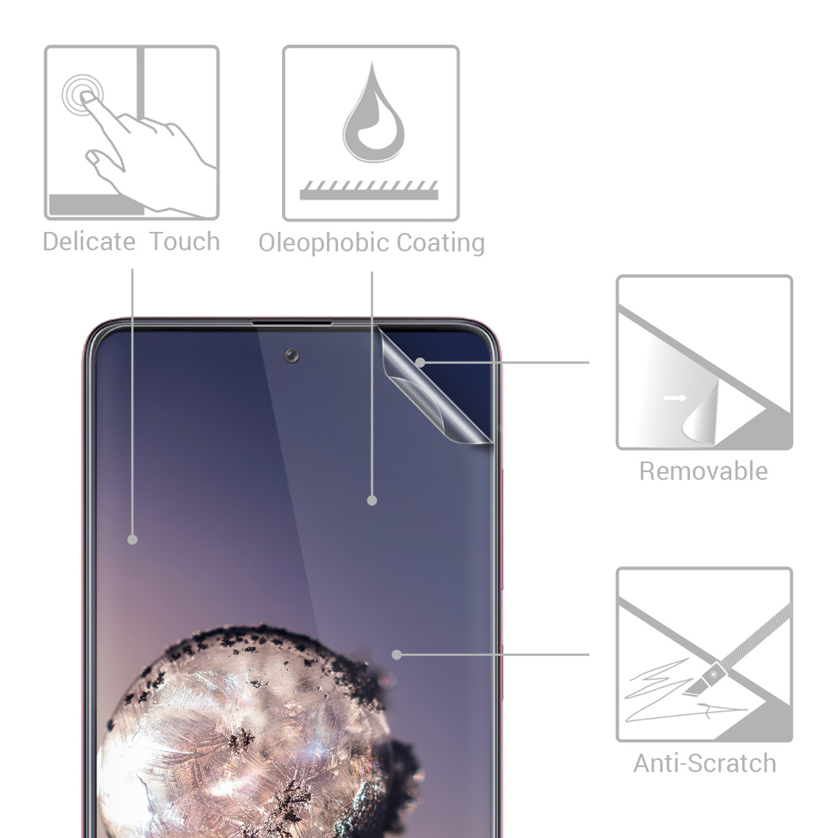 Ochranné fólie Samsung Galaxy A71 kwmobile 3 ks