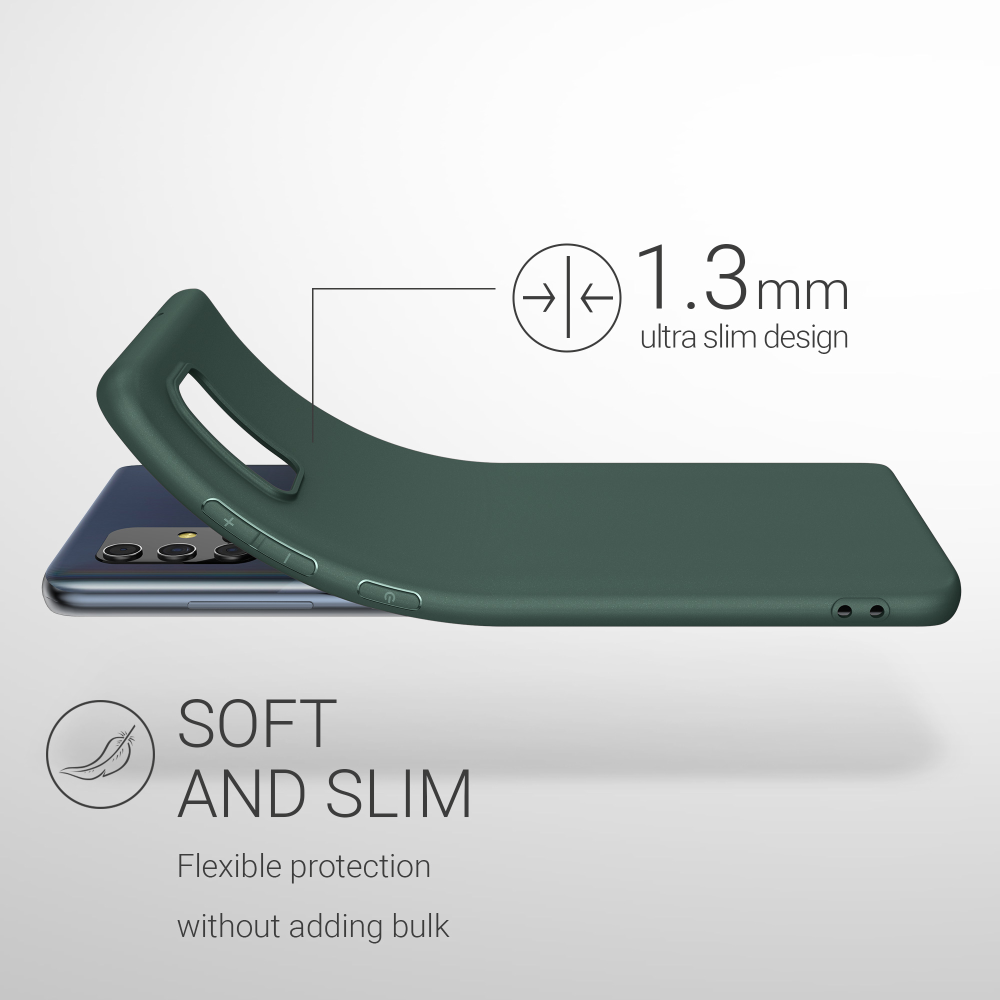 Kryt na mobil Samsung Galaxy A71 kwmobile TPU modrý