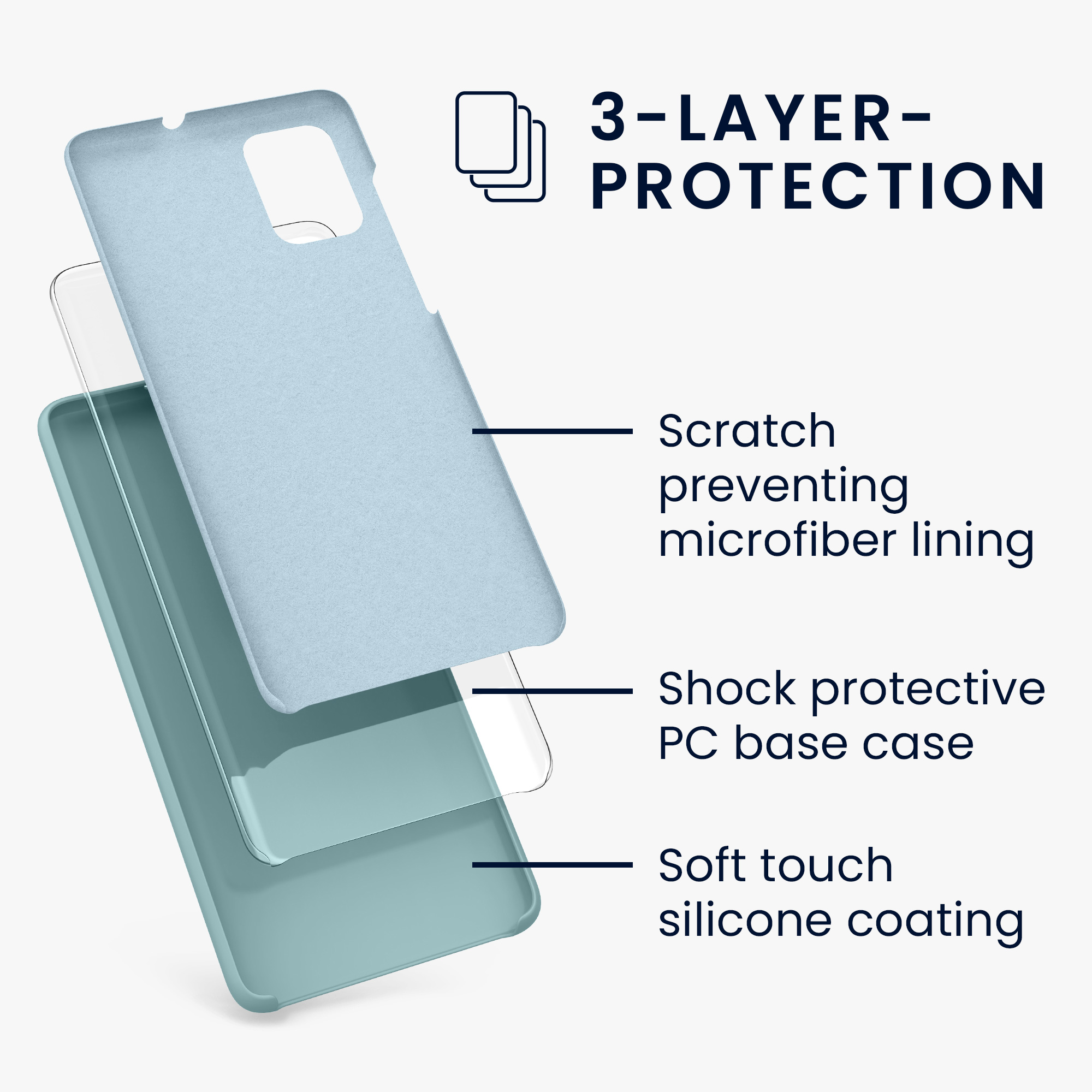 Kryt na mobil Samsung Galaxy A71 kwmobile TPU Arctic Night