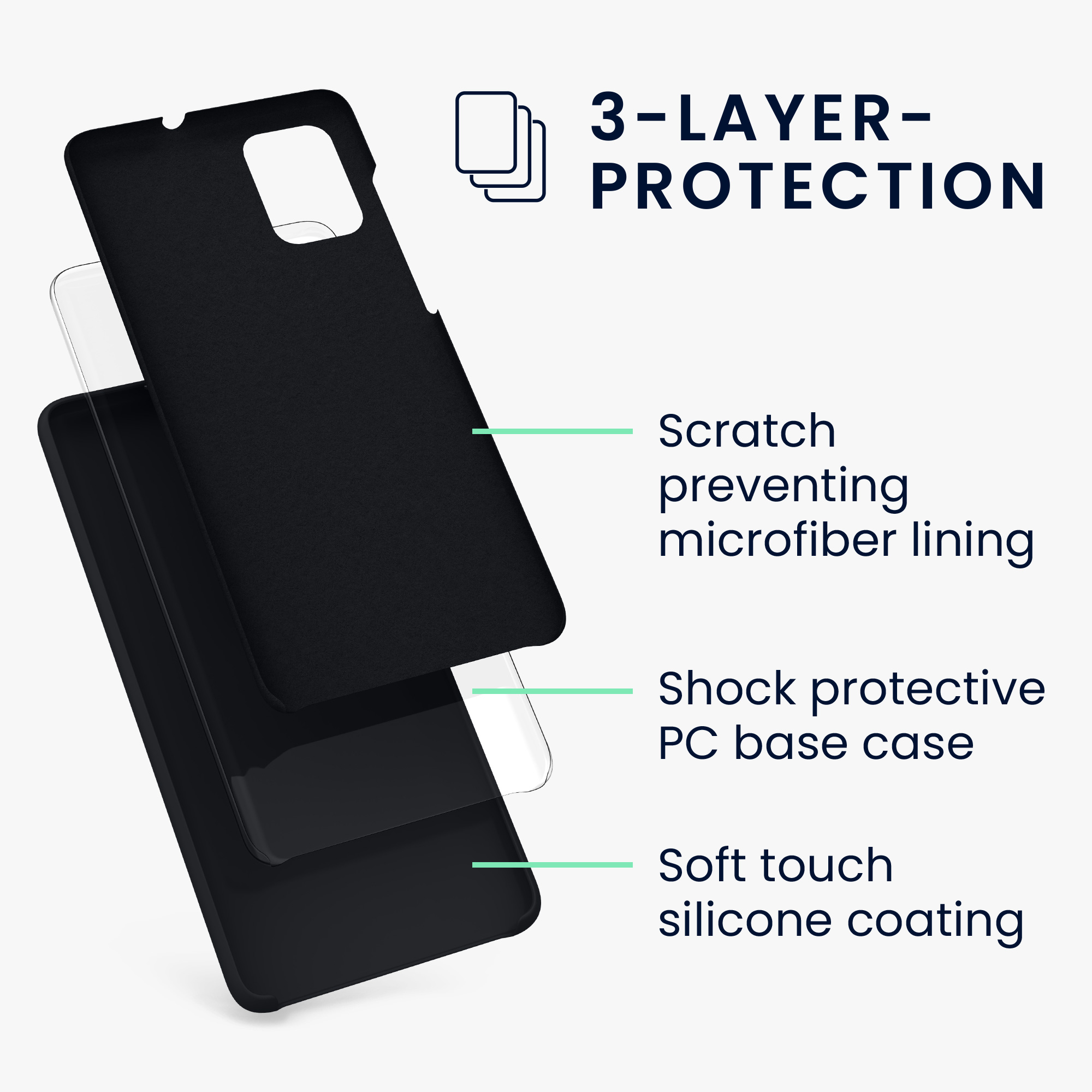 Kryt na mobil Samsung Galaxy A71 kwmobile TPU borůvkově modrý