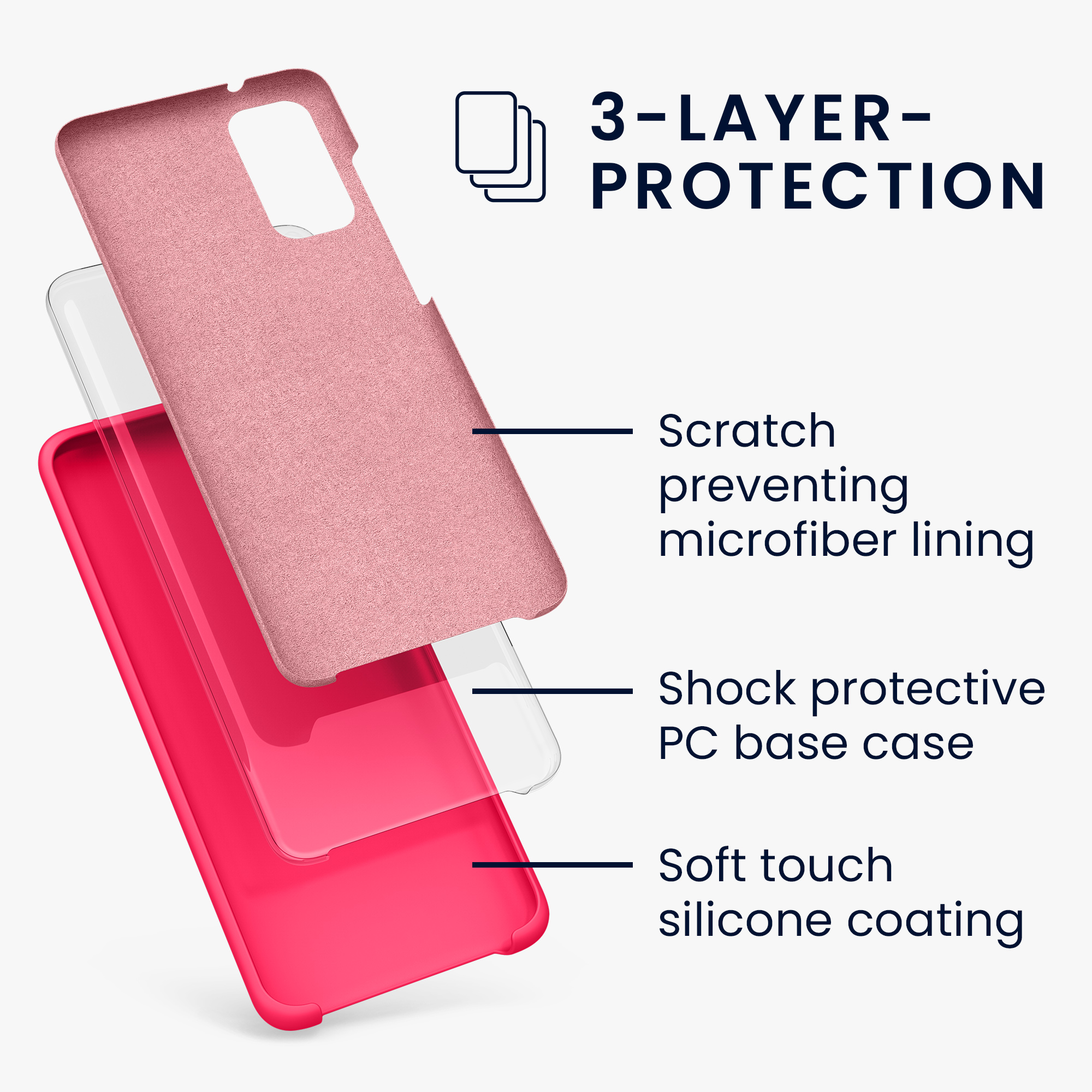 Kryt na mobil Samsung Galaxy S20 kwmobile TPU neonově růžový