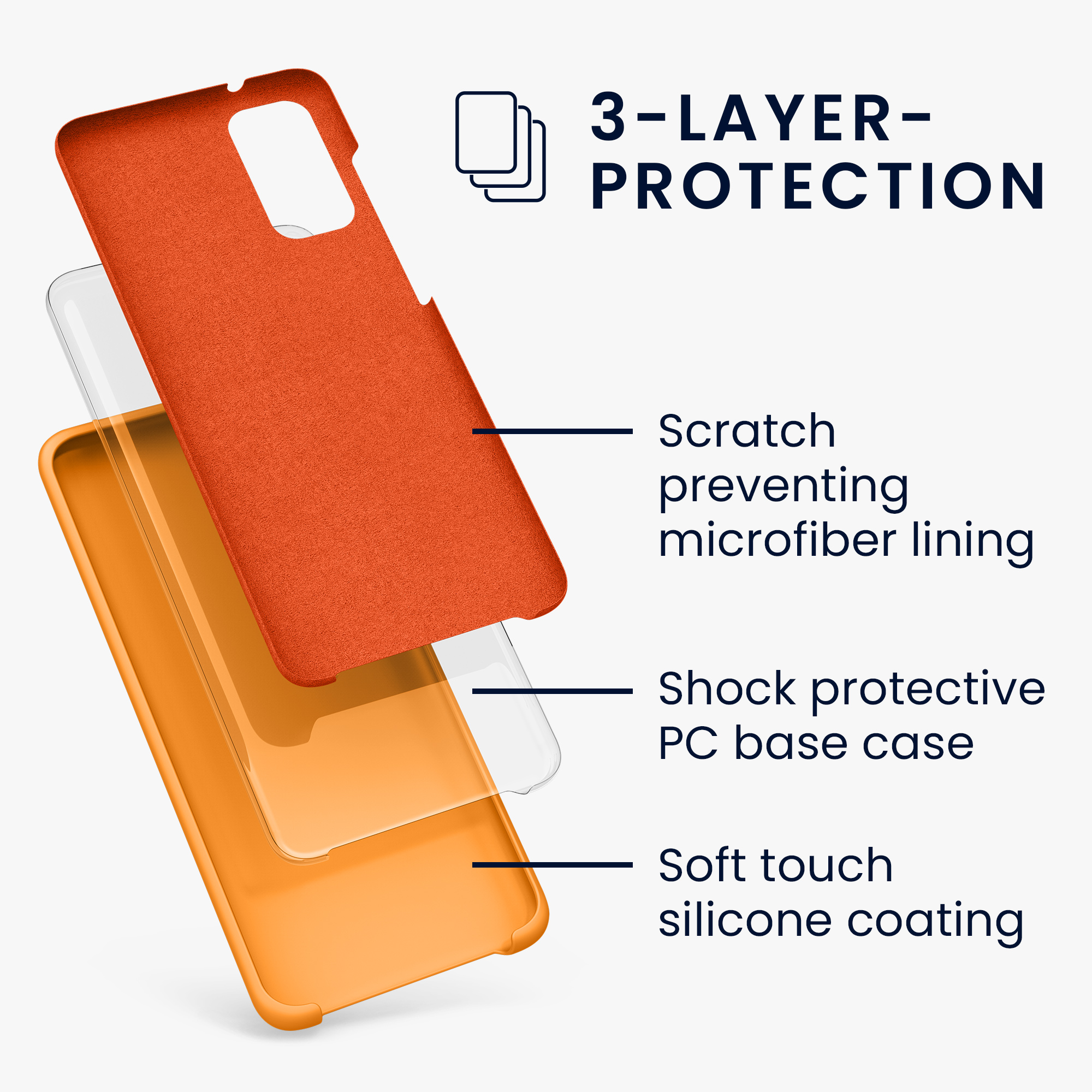 Kryt na mobil Samsung Galaxy S20 kwmobile TPU ovocně oranžový
