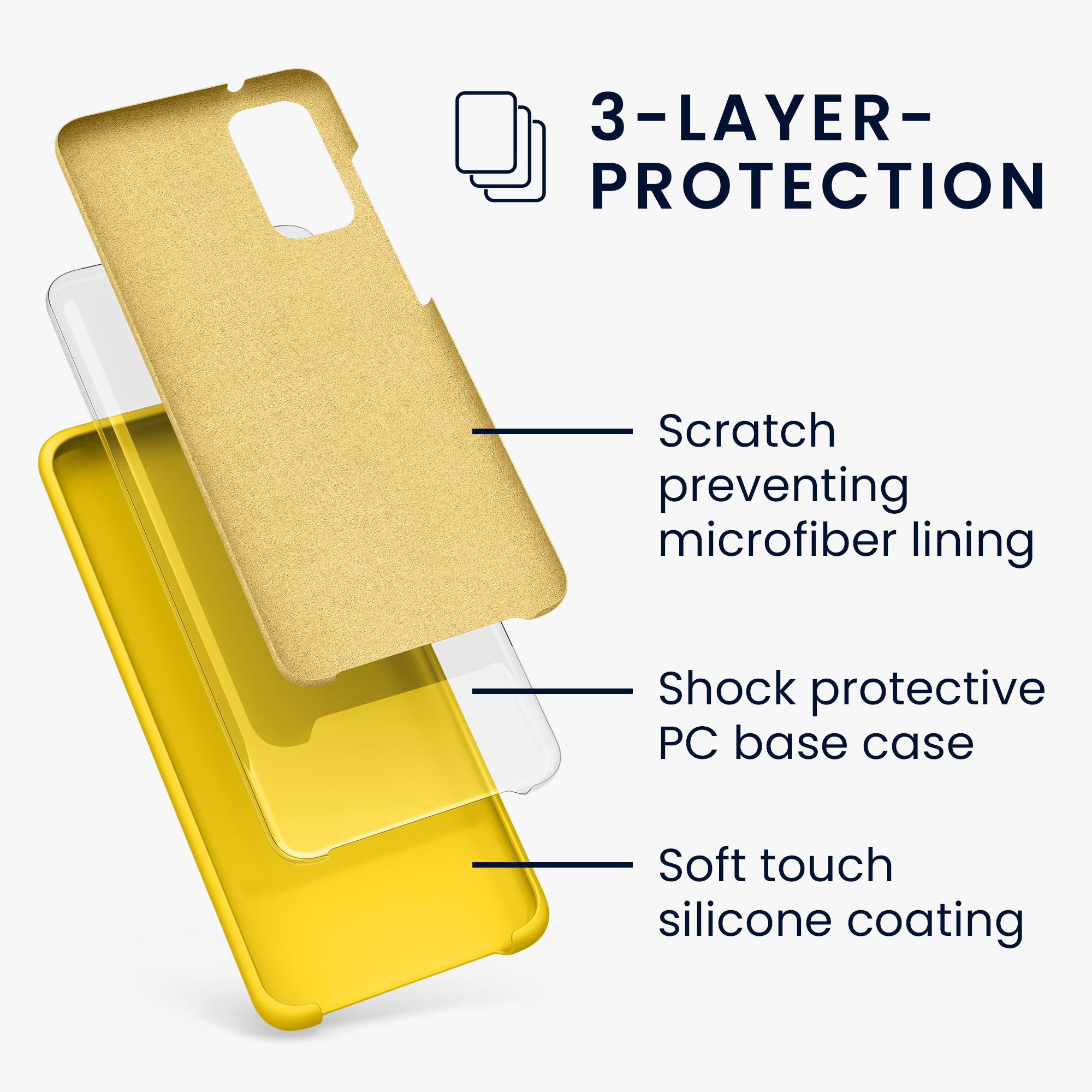 Kryt na mobil Samsung Galaxy S20 kwmobile TPU zářivě žlutý