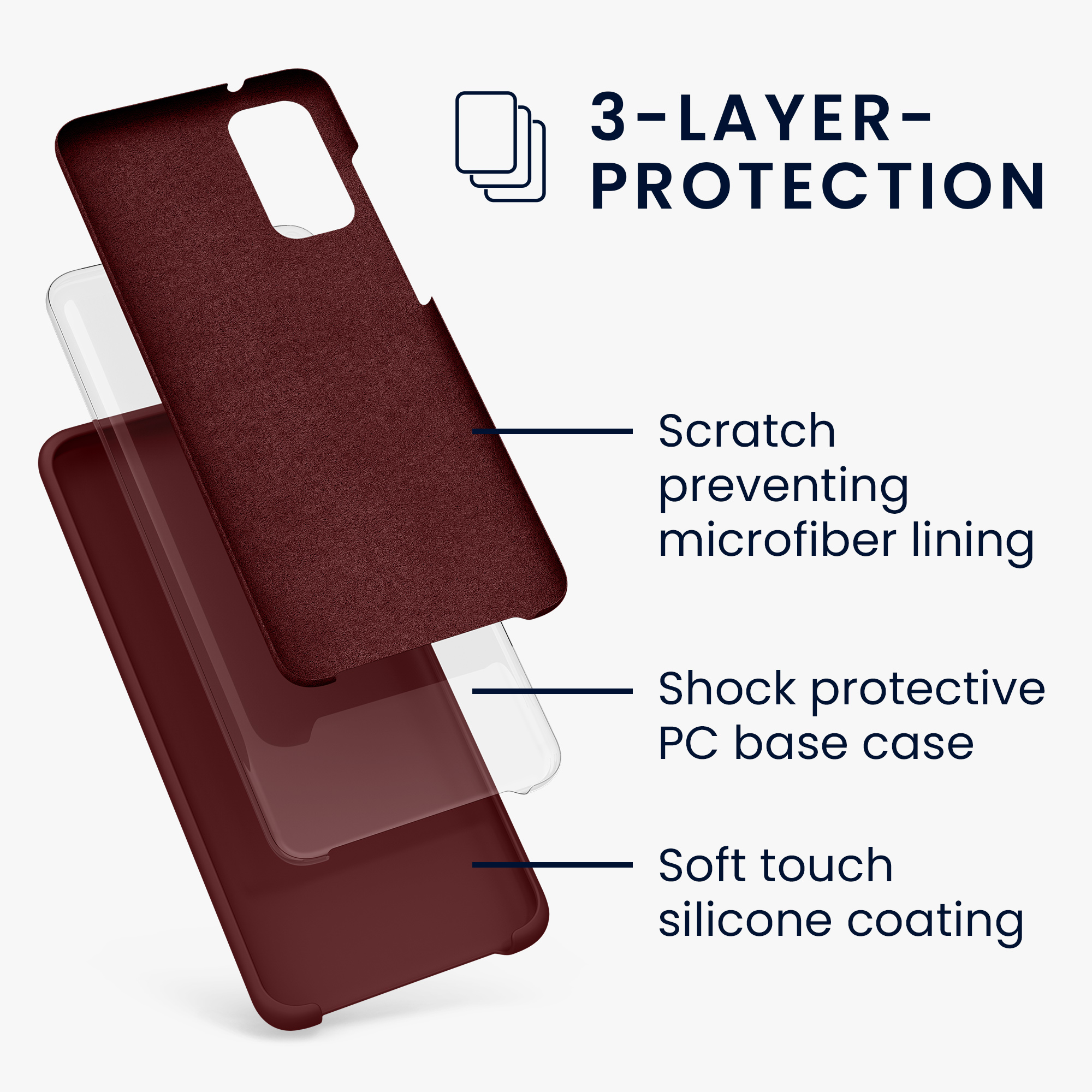 Kryt na mobil Samsung Galaxy S20 kwmobile TPU vínově fialový