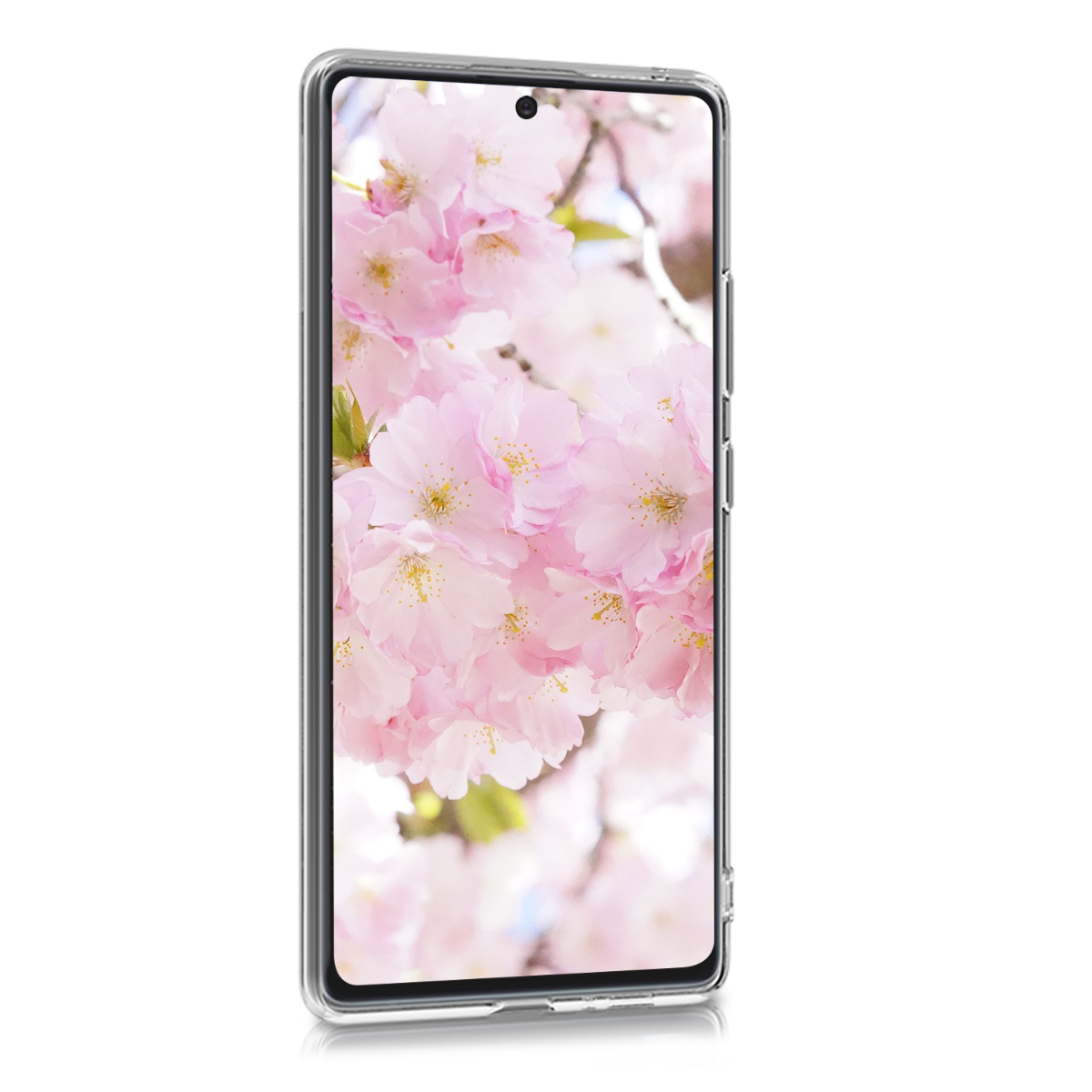 Čirý kryt na mobil Samsung Galaxy S10 Lite kwmobile Cherry Blossoms růžovo-tmavě hnědo-transparentní