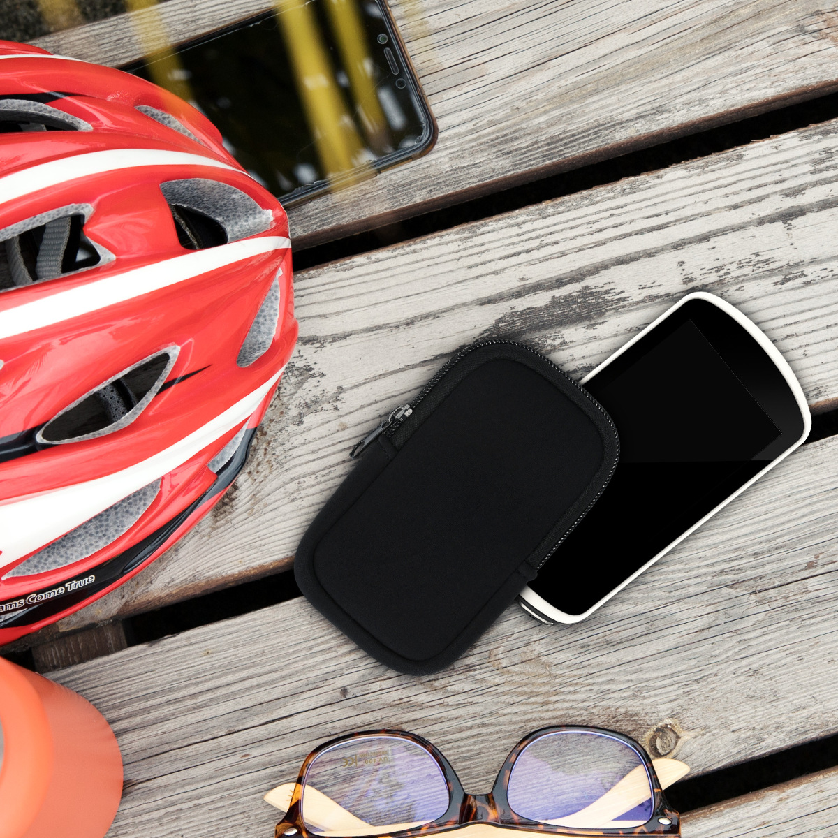 Zipové pouzdro Garmin Edge 1030/1000 kwmobile černé