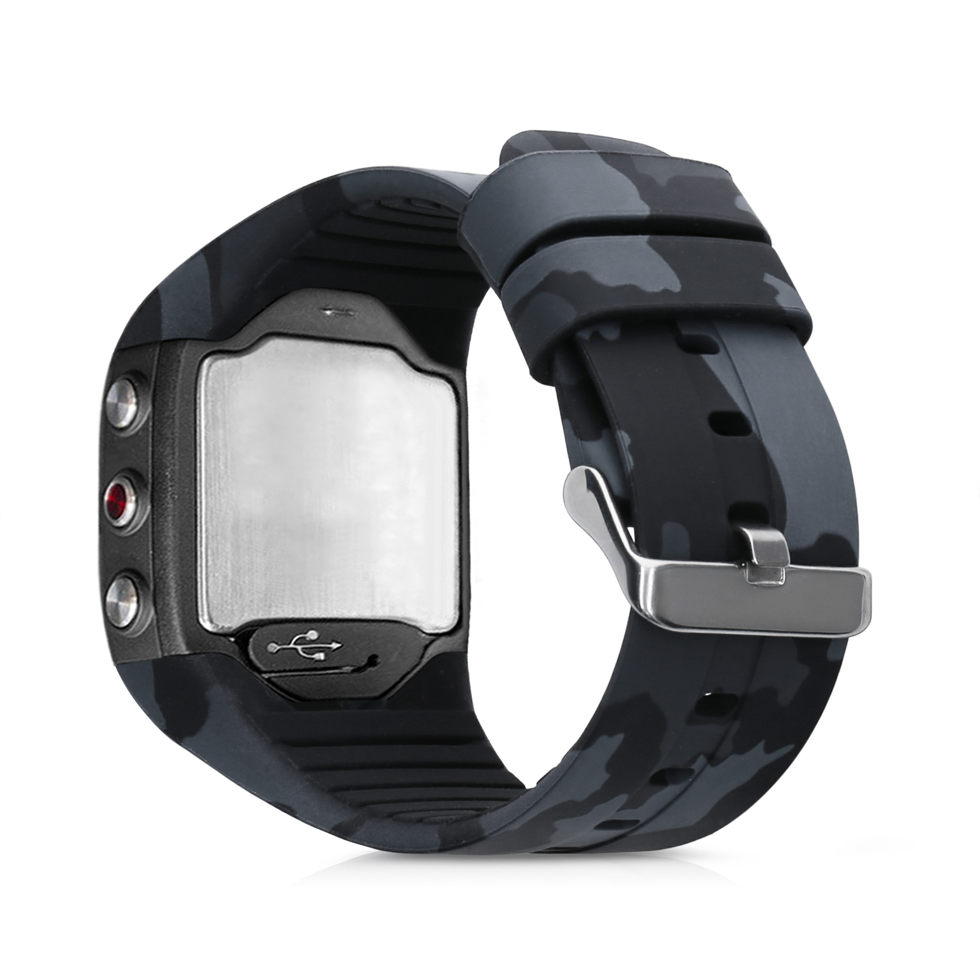 Řemínek kwmobile pro Polar M400 / M430, camouflage dark grey / black / light grey