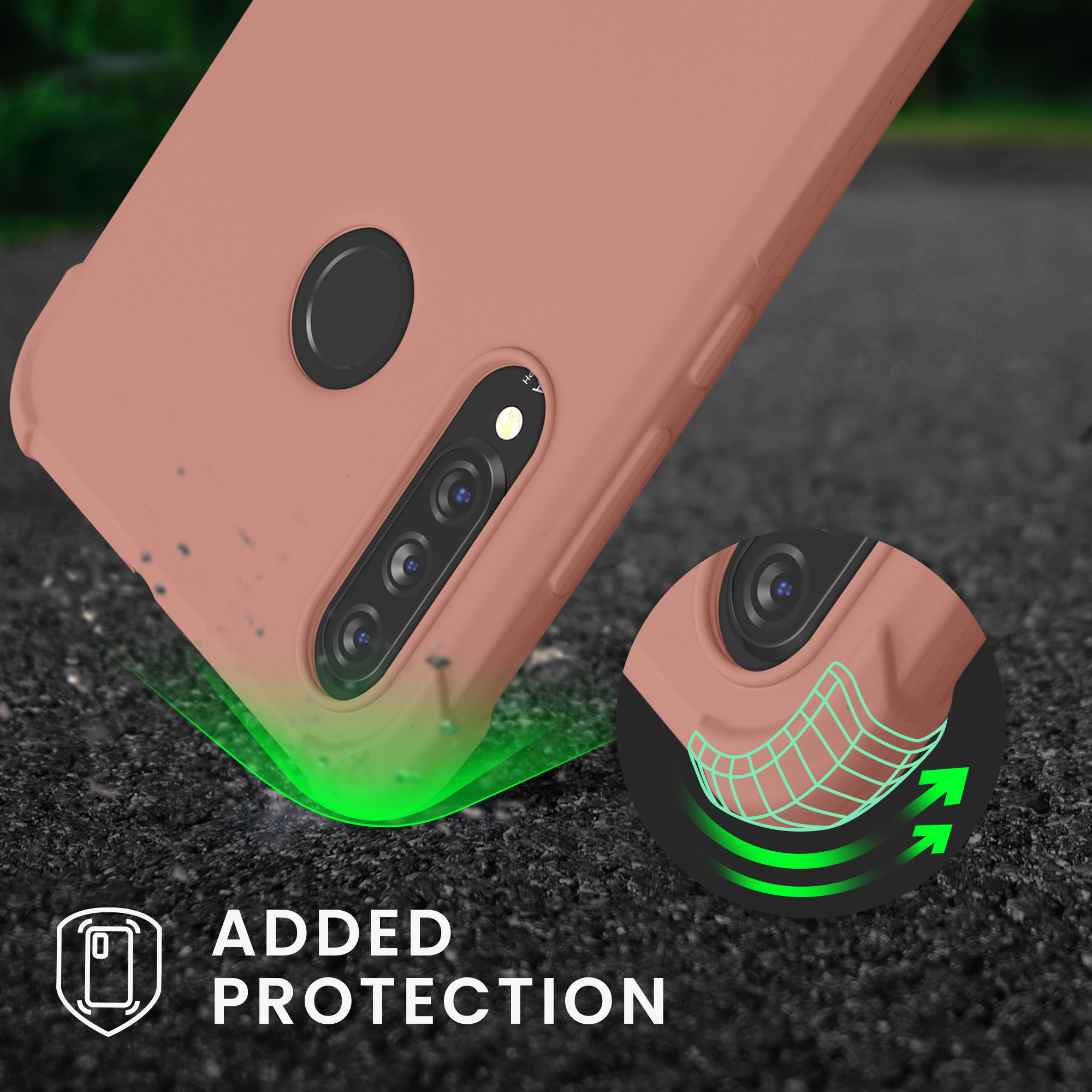 Crossbody kryt kwmobile Huawei P30 Lite, perleťová