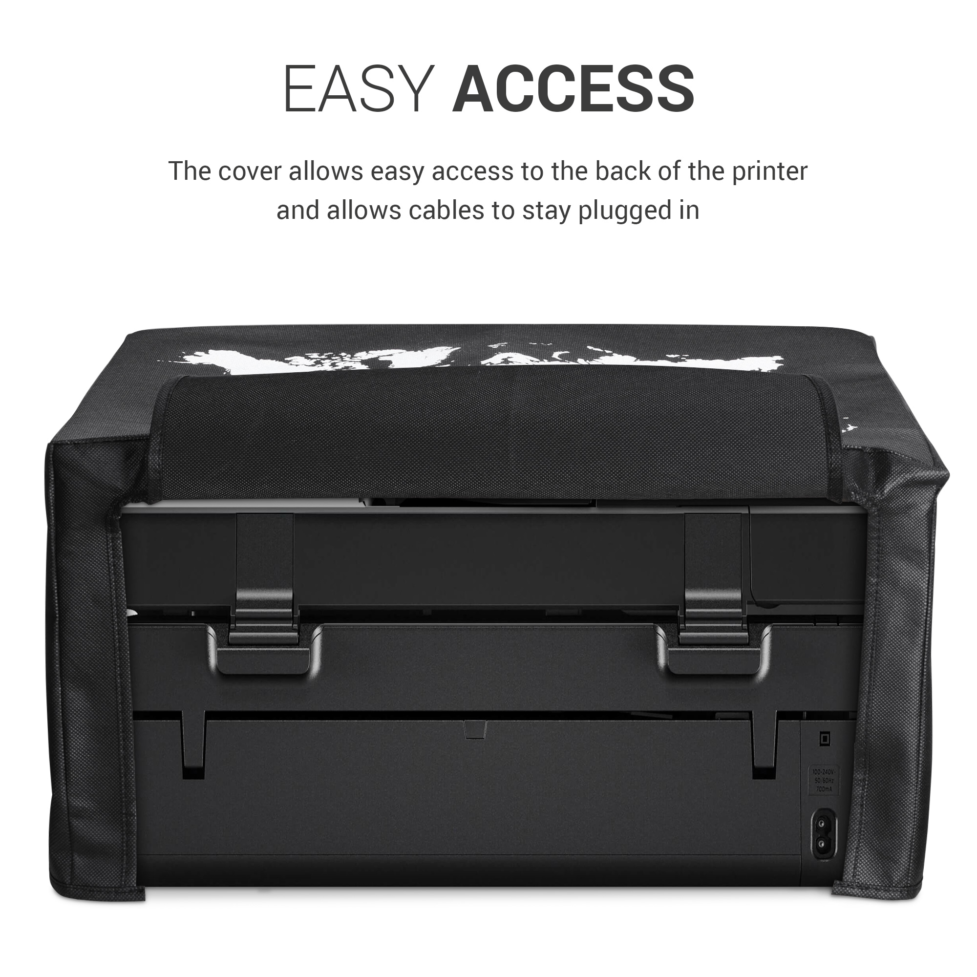 Ochranný kryt proti prachu pro HP OfficeJet 5230 / 5232 kwmobile - bílá / černá
