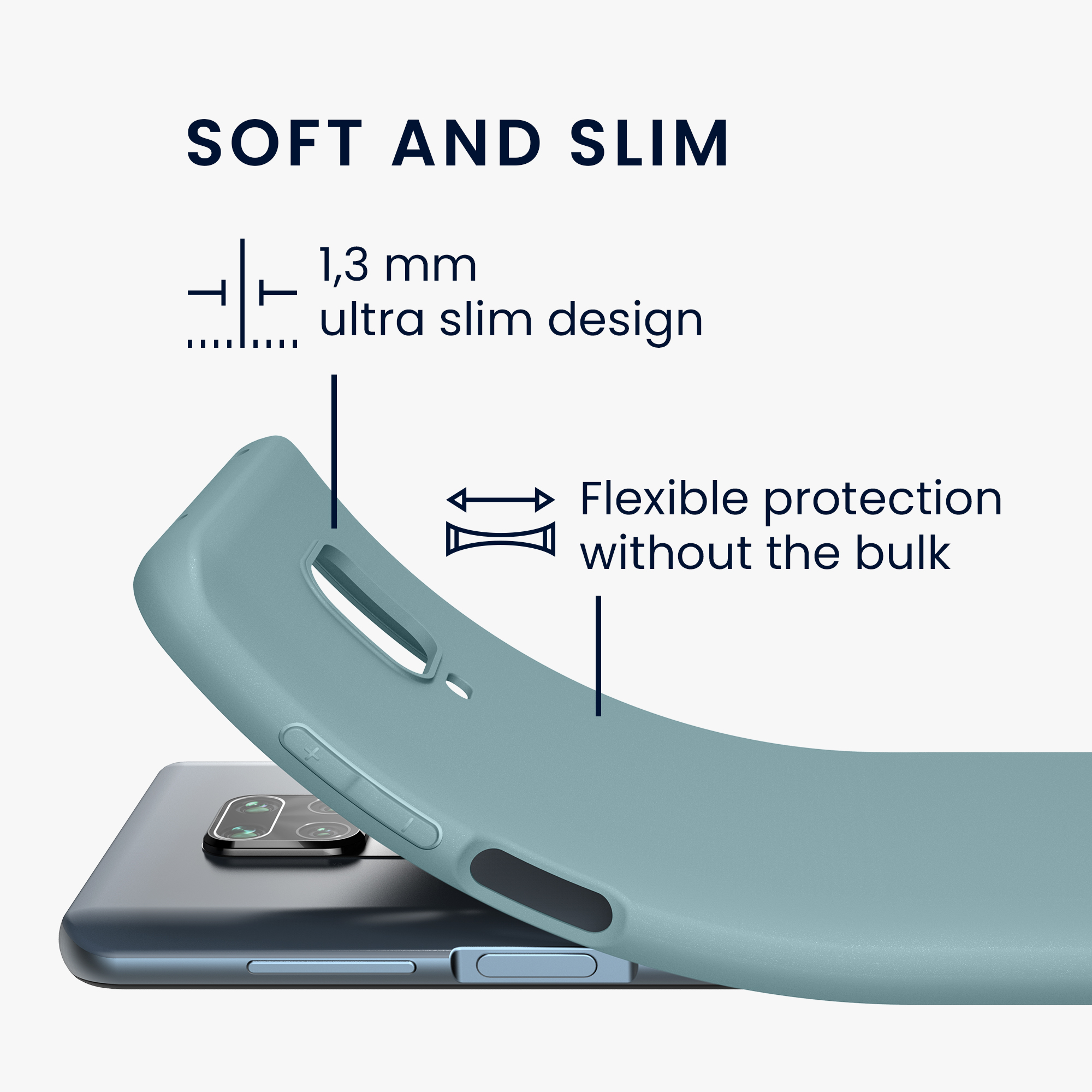 Pouzdro pro Xiaomi Redmi Note 9S / 9 Pro / 9 Pro Max kwmobile TPU - arktická noc