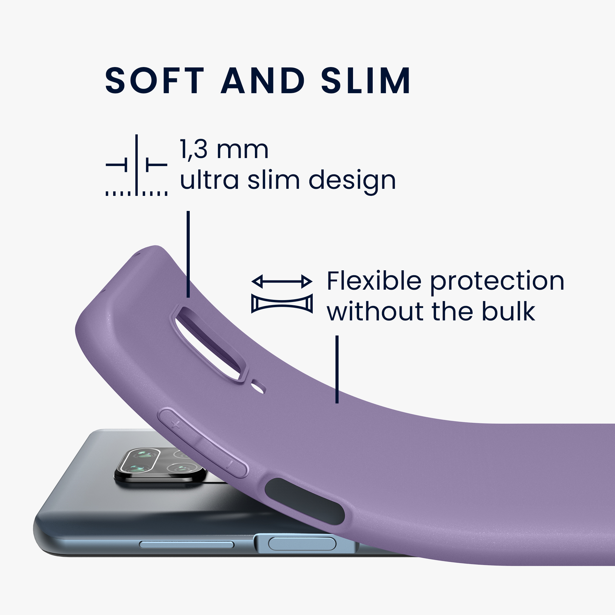 TPU kryt kwmobile pro Xiaomi Redmi Note 9S / 9 Pro / 9 Pro Max - fialová
