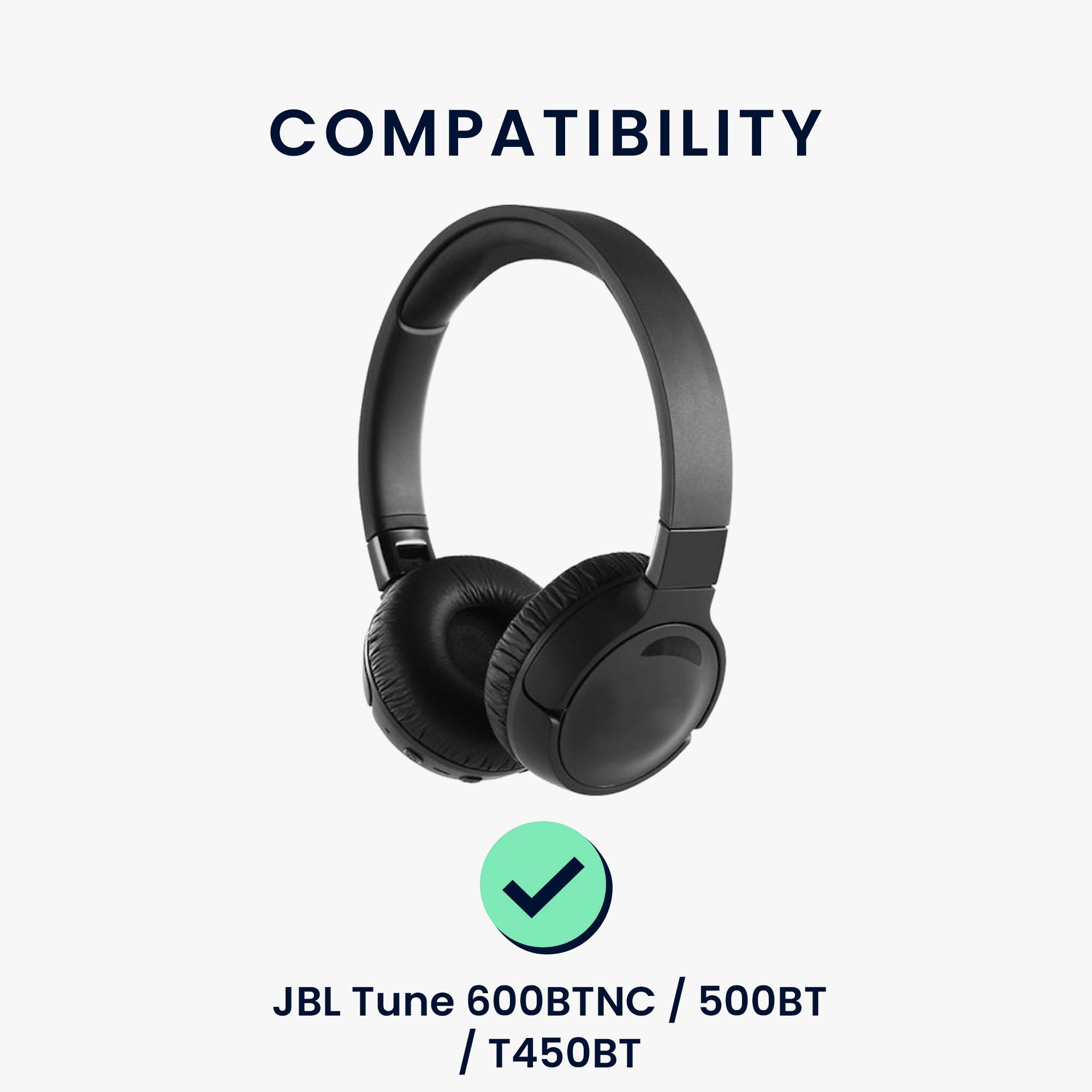 Náušníky kwmobile 2 ks pro JBL Tune 600 / 500BT / 510BT / 520BT / 450 - bílá