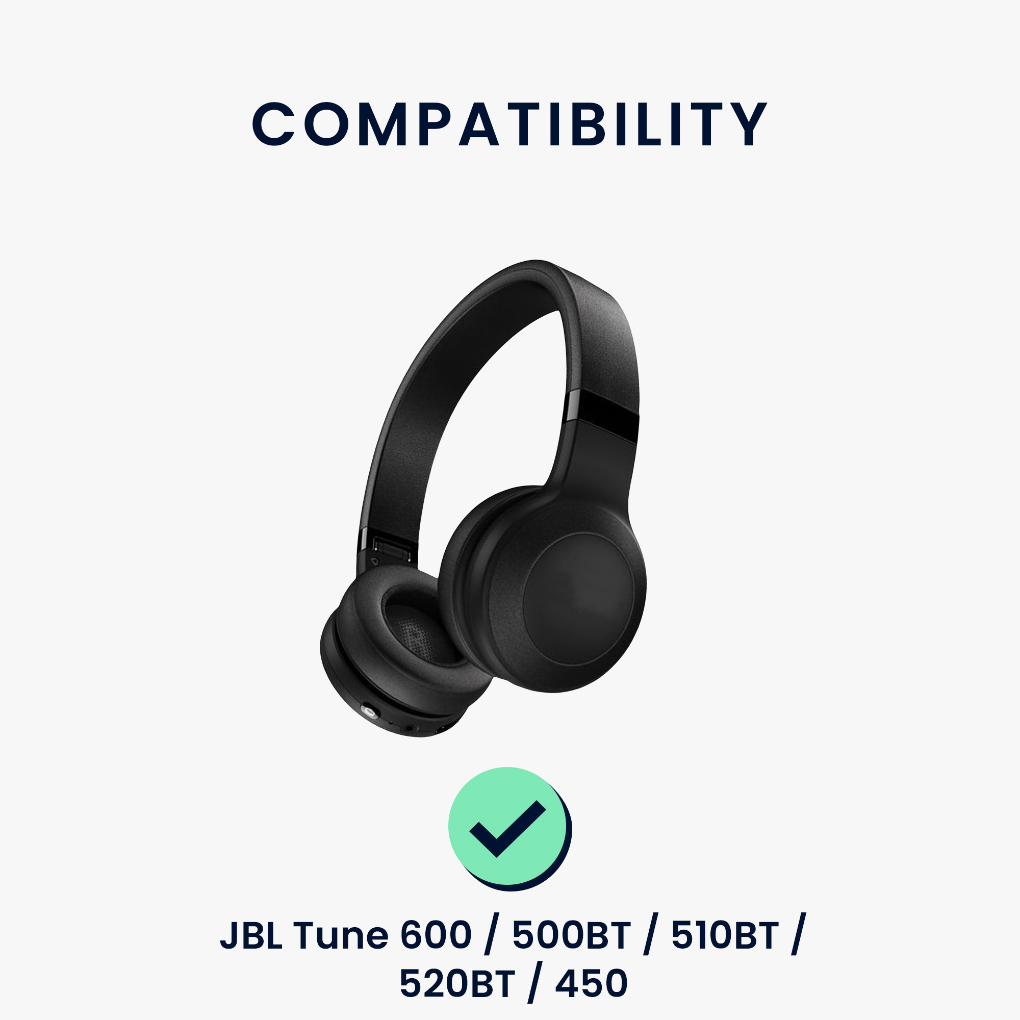 Náušníky kwmobile 2 ks pro JBL Tune 600 / 500BT / 510BT / 520BT / 450 - levandulová