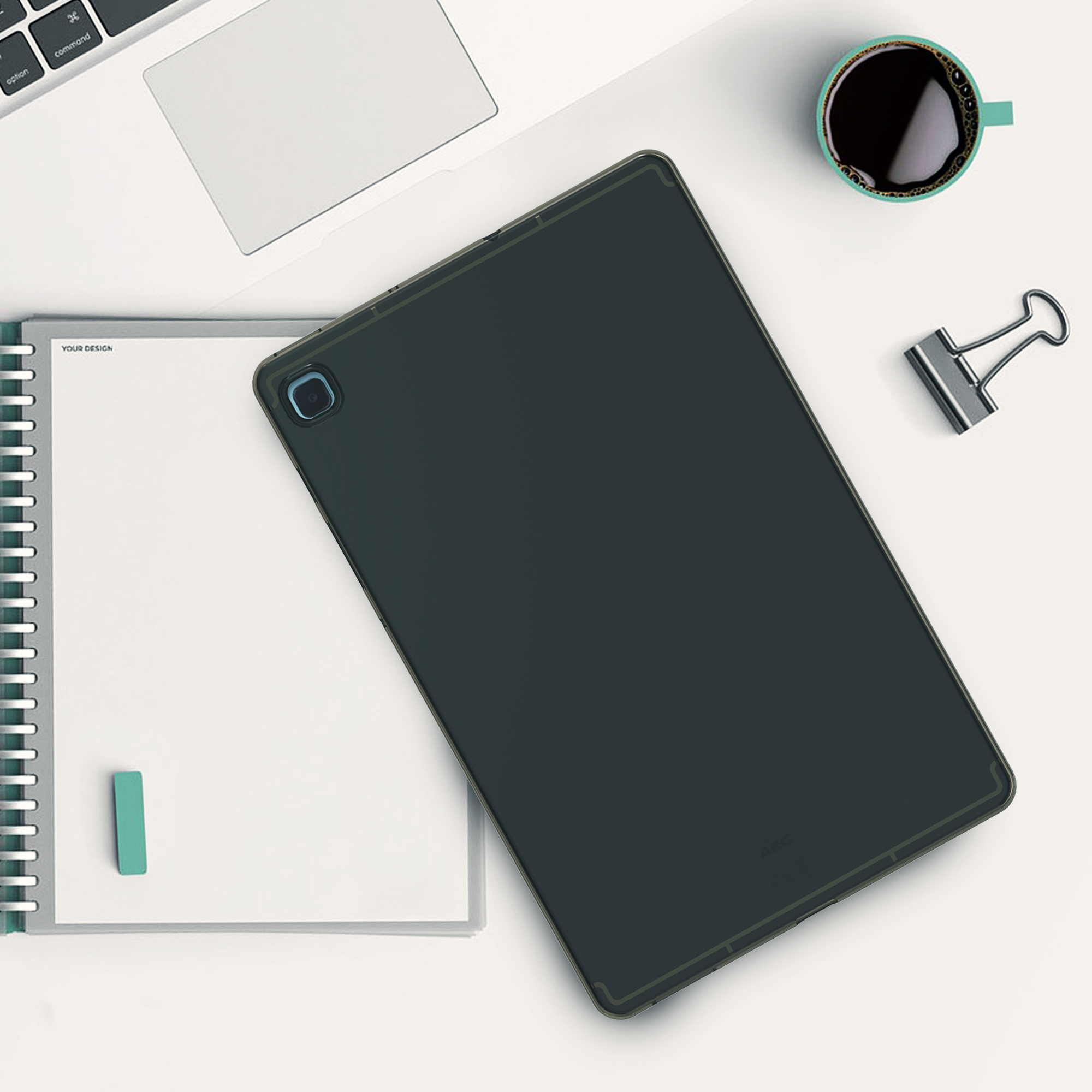 Zadní obal na tablet Galaxy Tab S6 Lite (2024/2022/2020) kwmobile černý/transparentní