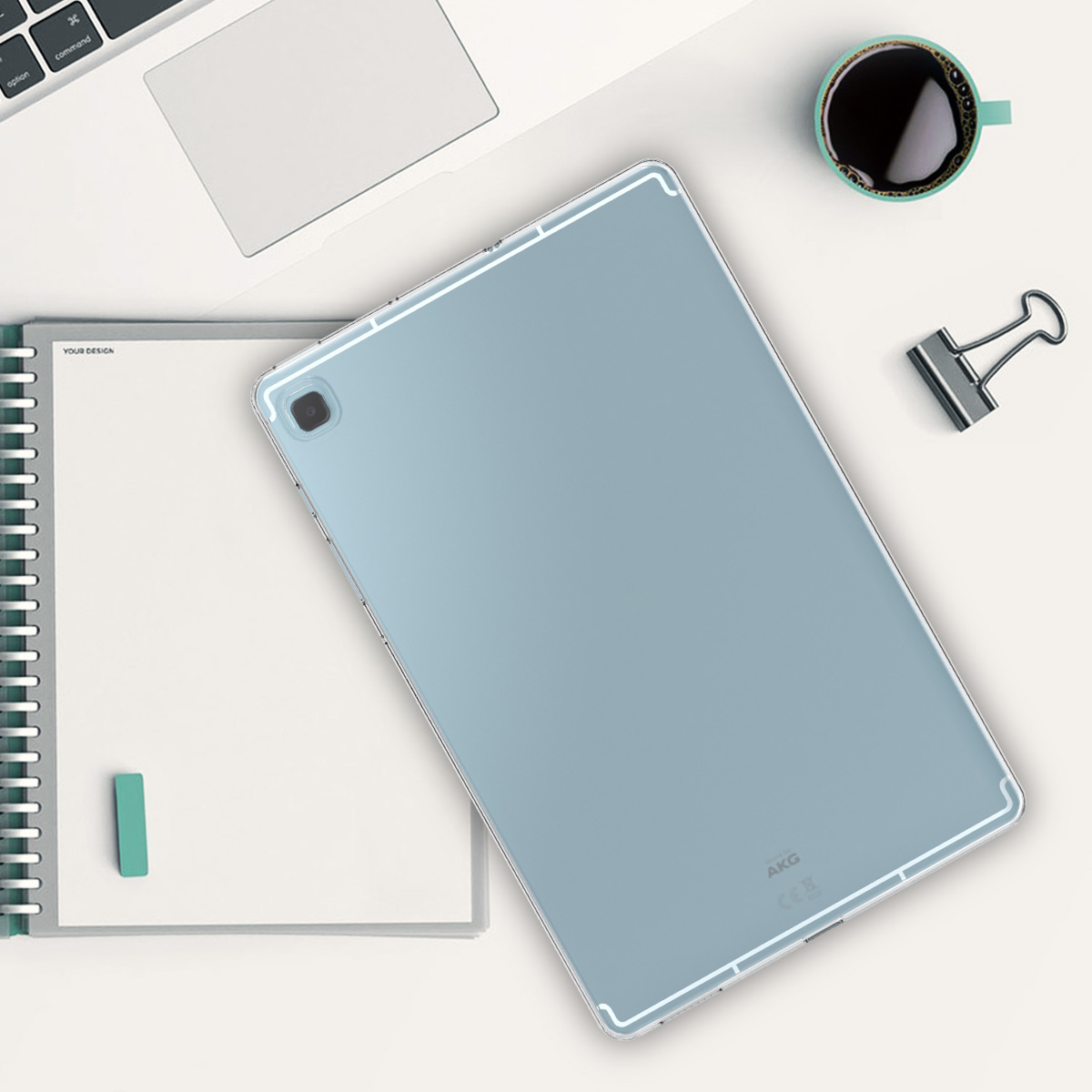 Zadní obal na tablet Galaxy Tab S6 Lite (2024/2022/2020) kwmobile transparentní