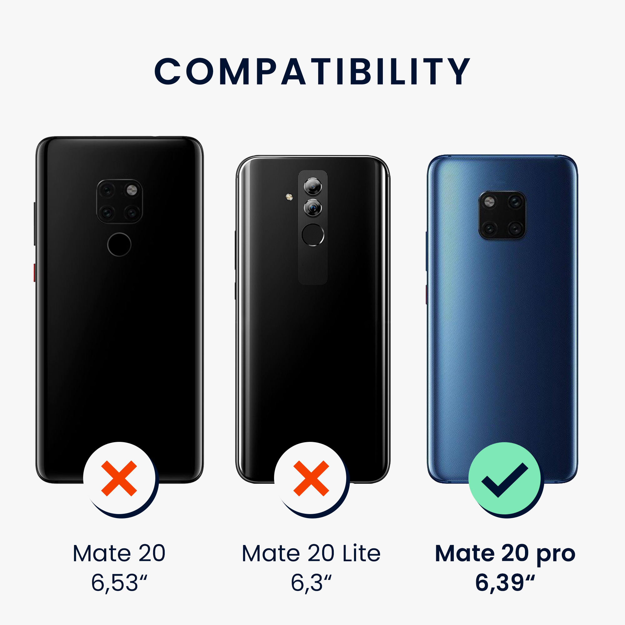 Silikonový kryt pro Huawei Mate 20 Pro, nárazuvzdorný, pro bezdrátové nabíjení kwmobile ‑ jemná šeříková