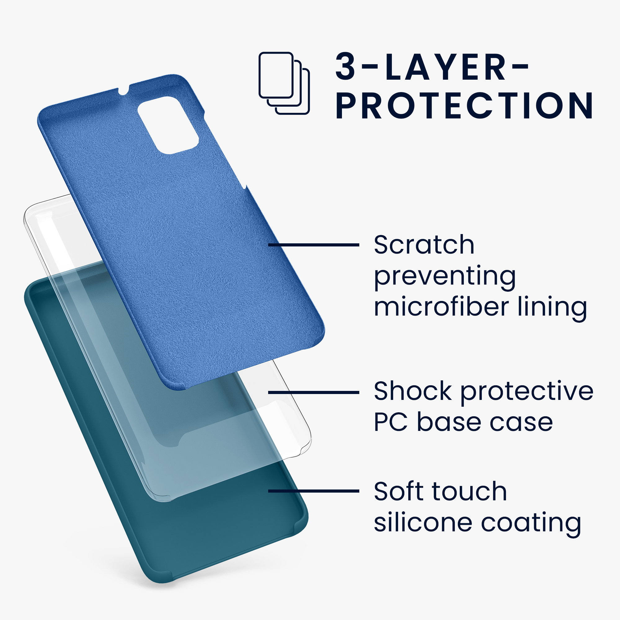 Kryt na mobil Samsung Galaxy A41 kwmobile TPU Matná petrolejová