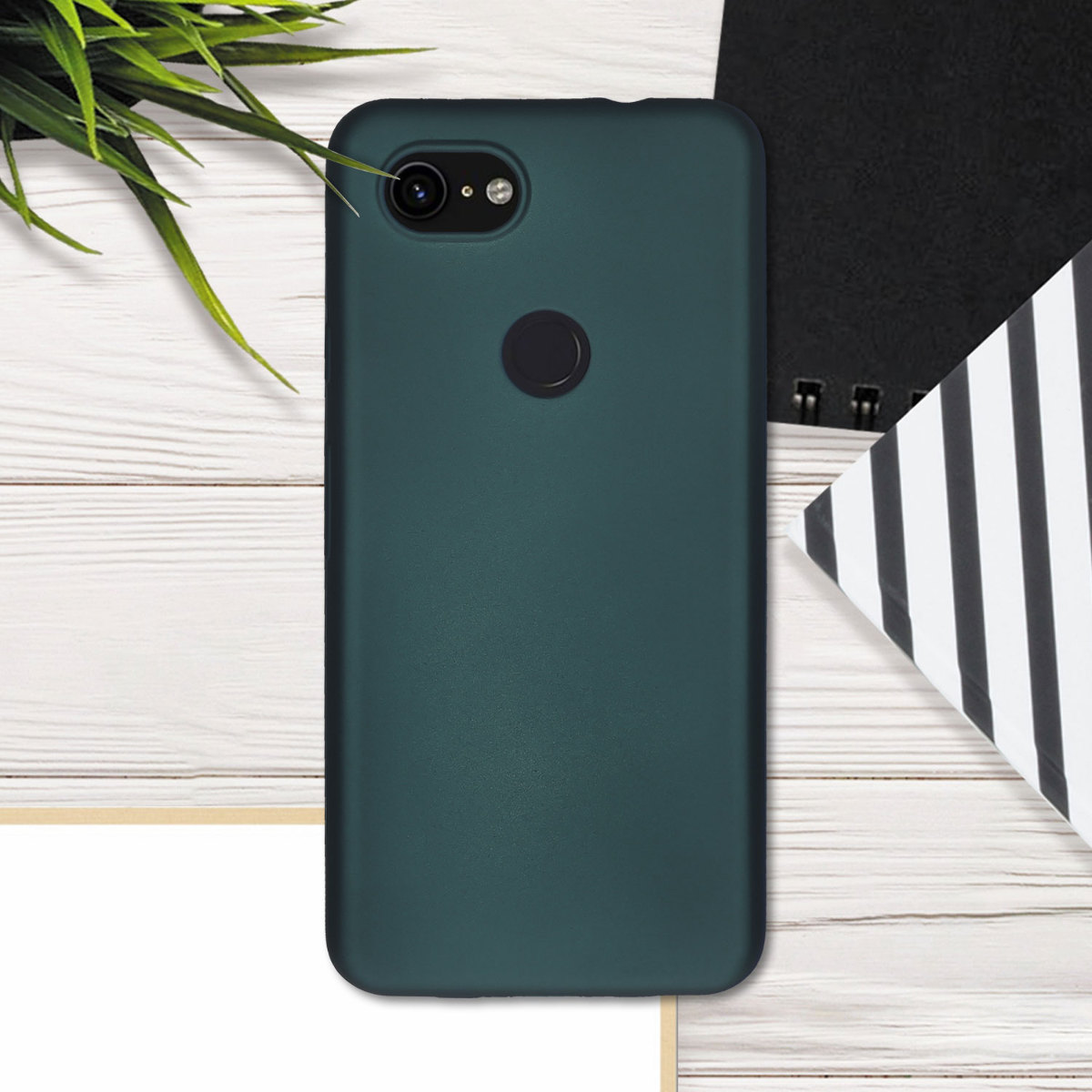 Zadní kryt kwmobile pro Google Pixel 3a - metalická petrolejová