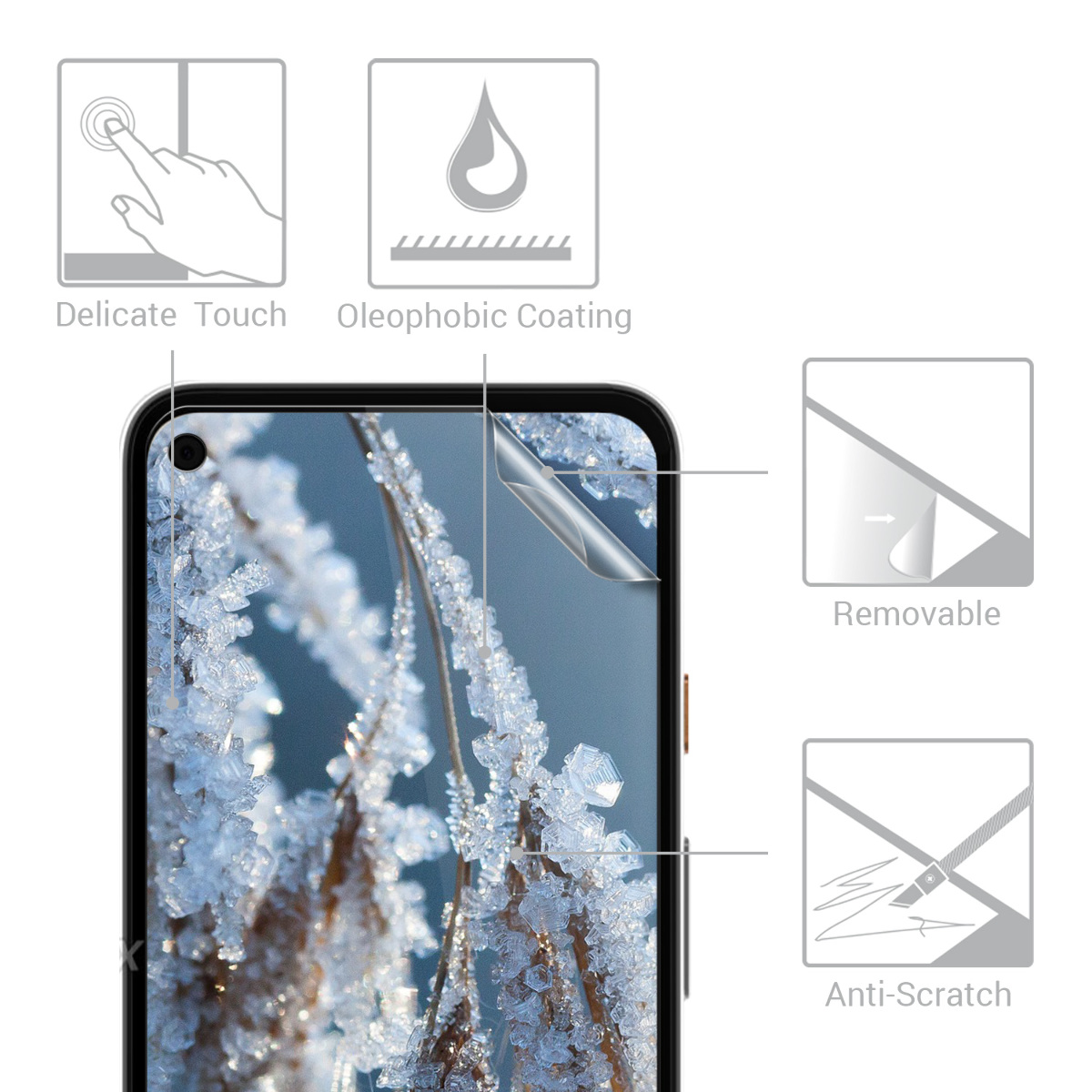 Zadní kryt kwmobile pro Google Pixel 4a - 3x ultra-clear transparent phone films