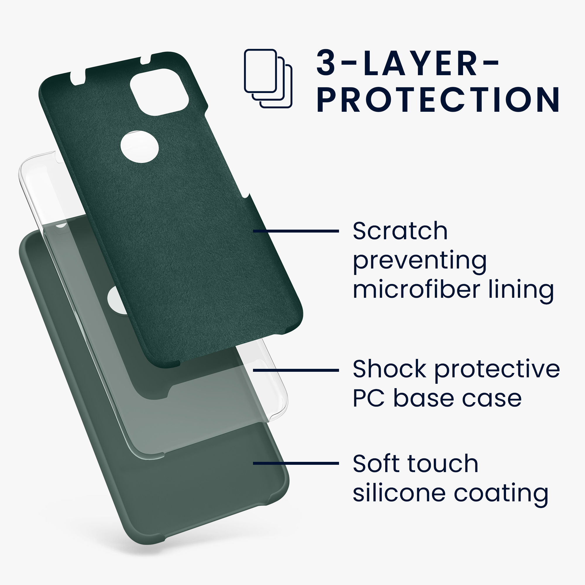 Pouzdro pro Google Pixel 4a kwmobile silikonové - modrozelená