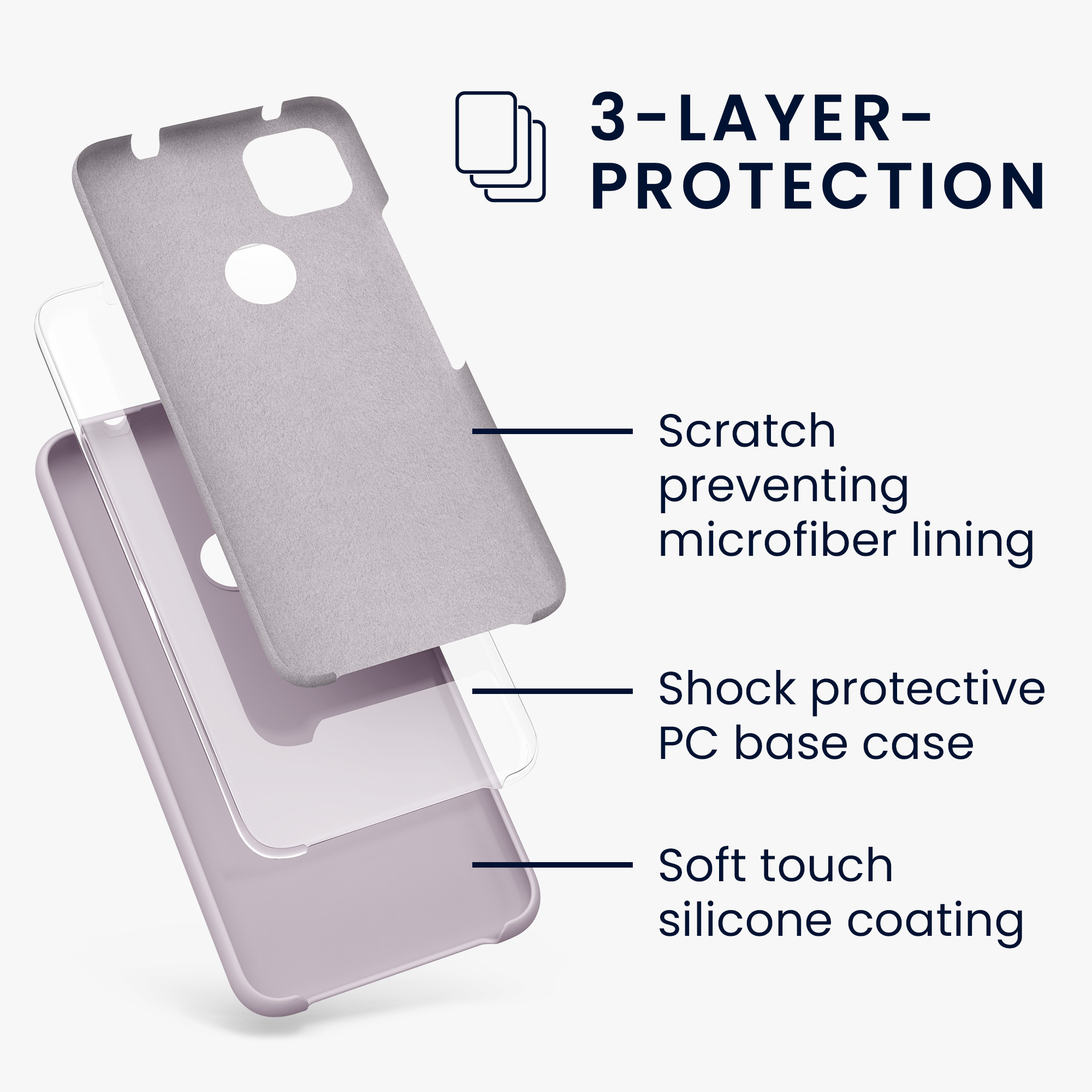Zadní kryt kwmobile pro Google Pixel 4a - wireless charging purple cloud