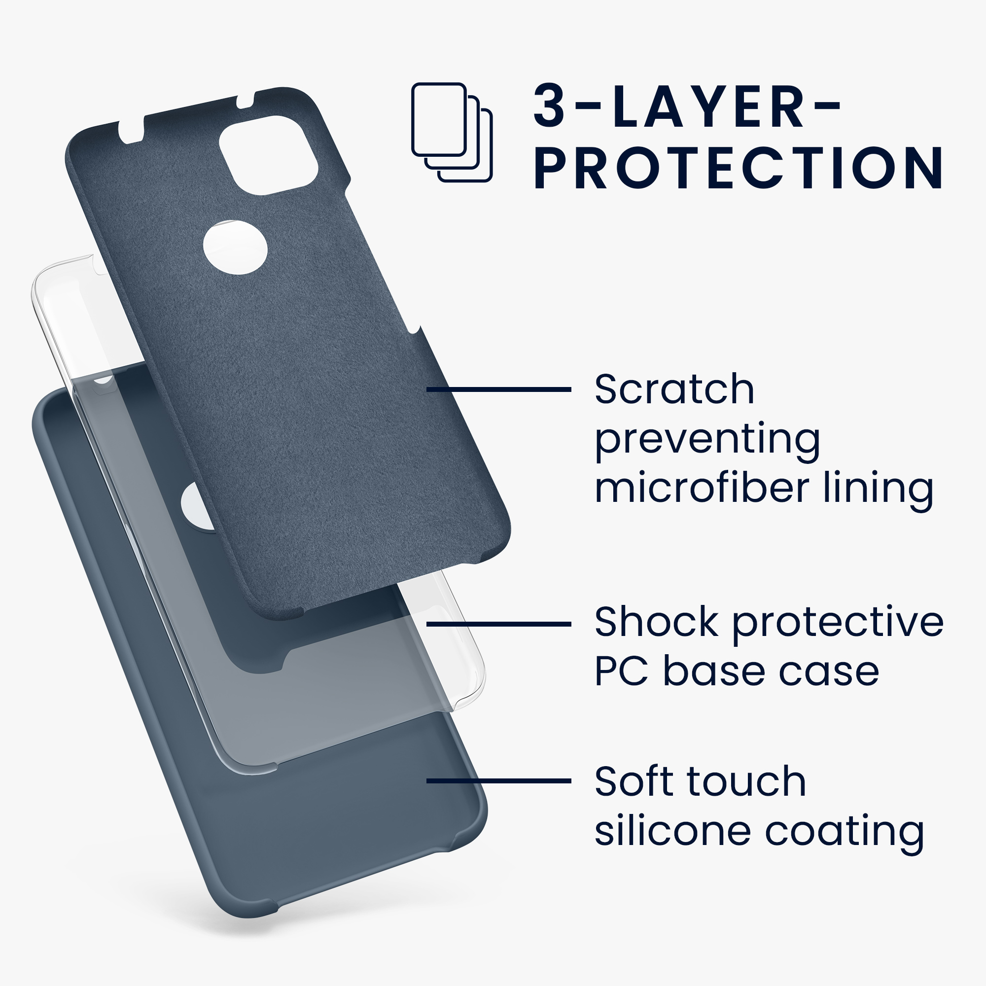 Zadní kryt kwmobile pro Google Pixel 4a - wireless charging dark slate