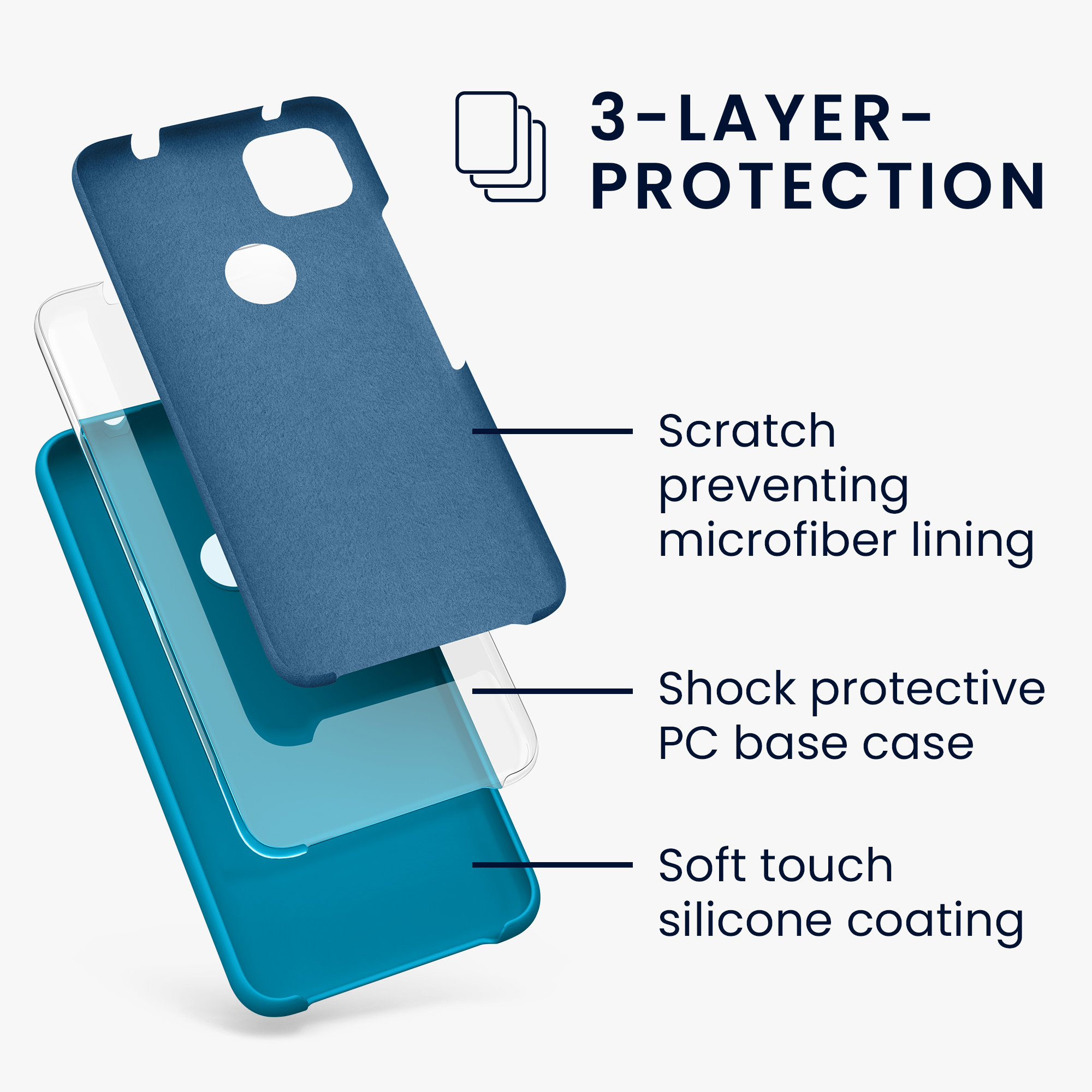 Zadní kryt kwmobile pro Google Pixel 4a - wireless charging caribbean modrá