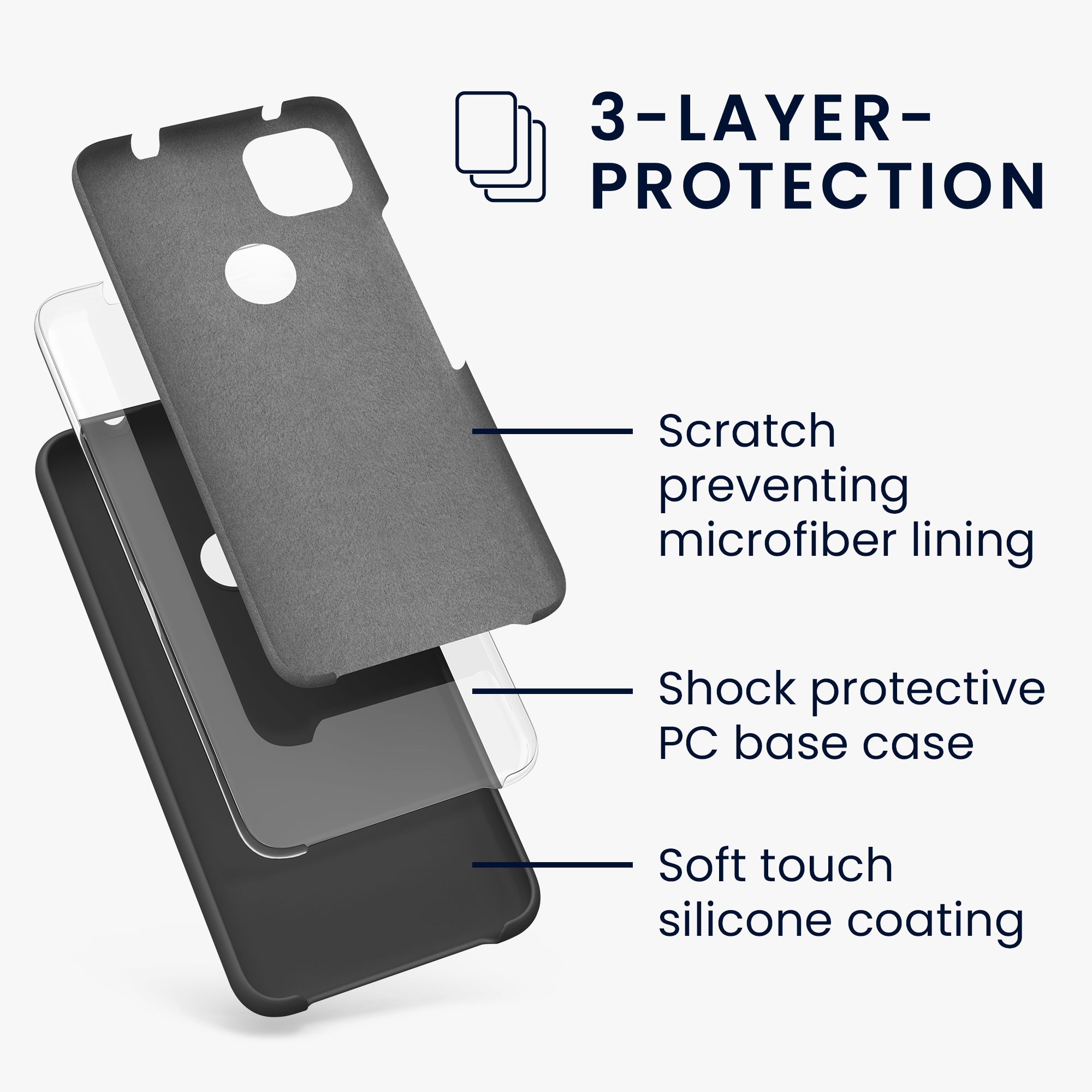 Zadní kryt kwmobile pro Google Pixel 4a - wireless charging černá matte