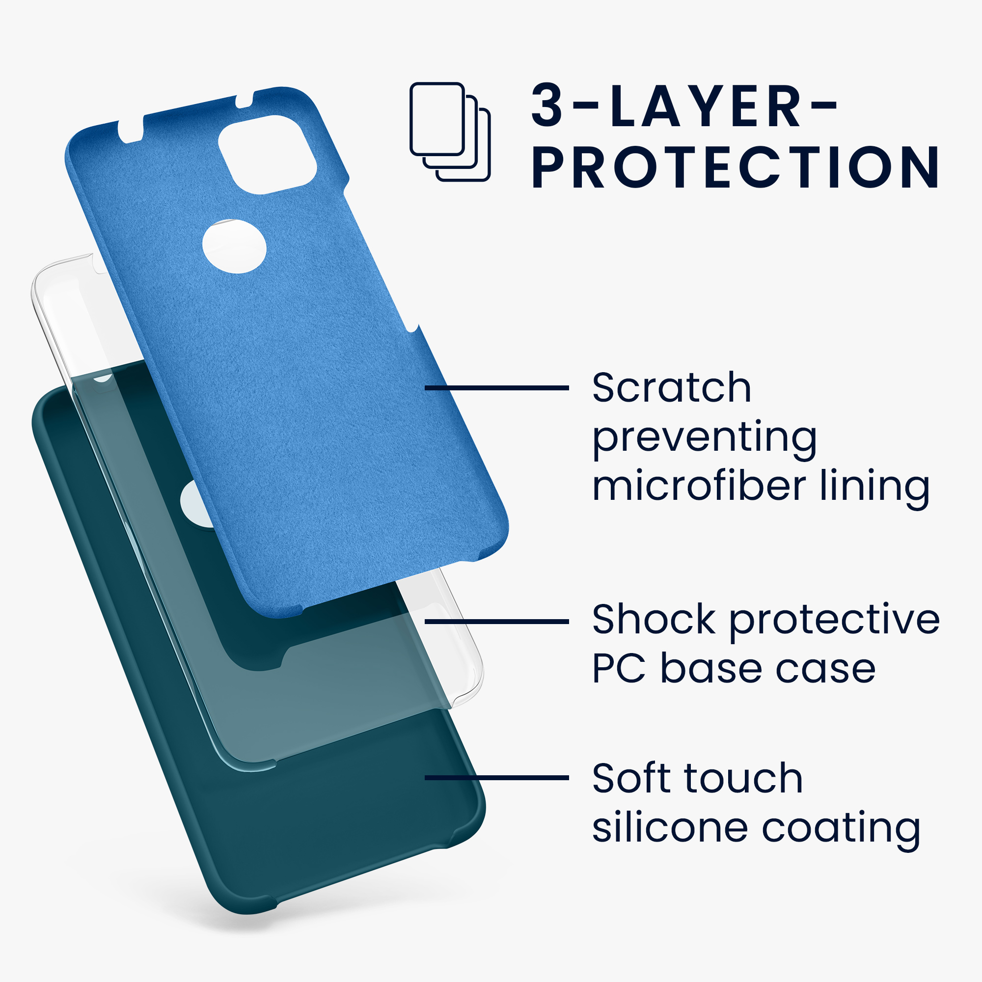 Zadní kryt kwmobile pro Google Pixel 4a - wireless charging teal matte