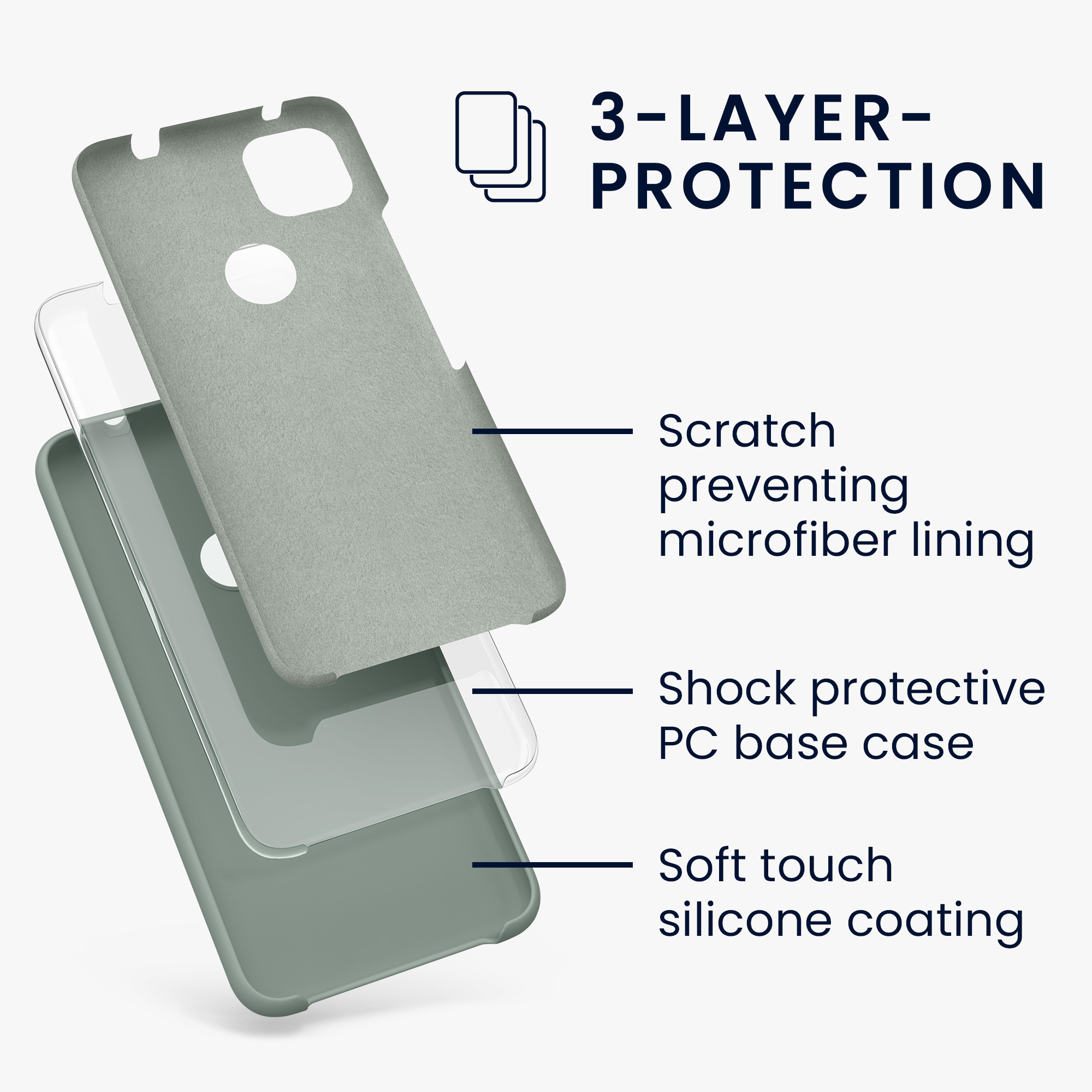 Pouzdro pro Google Pixel 4a kwmobile silikonové - světle zelená