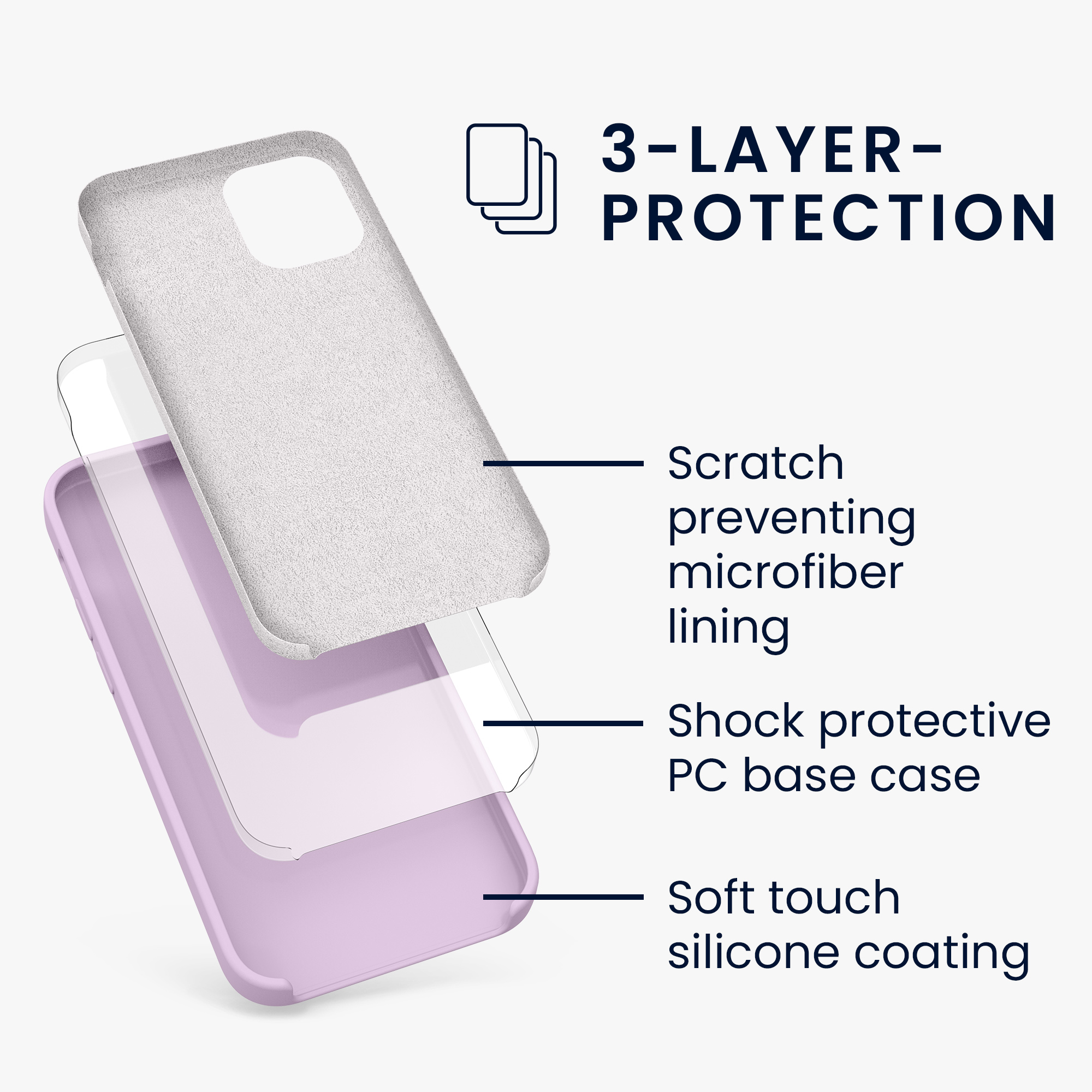 Silikonový kryt kwmobile pro iPhone 12 mini - mauve
