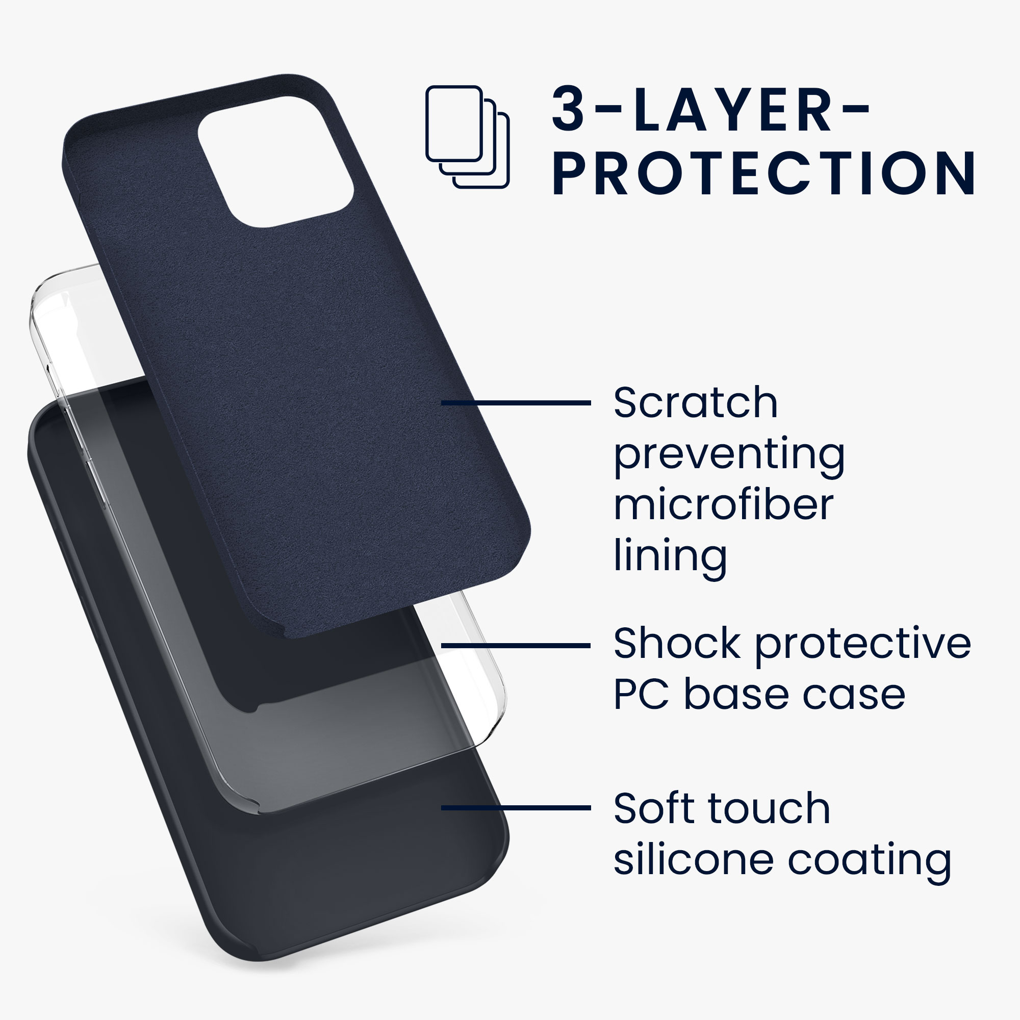 Kryt na mobil kwmobile iPhone 12 / iPhone 12 Pro Case - borůvková